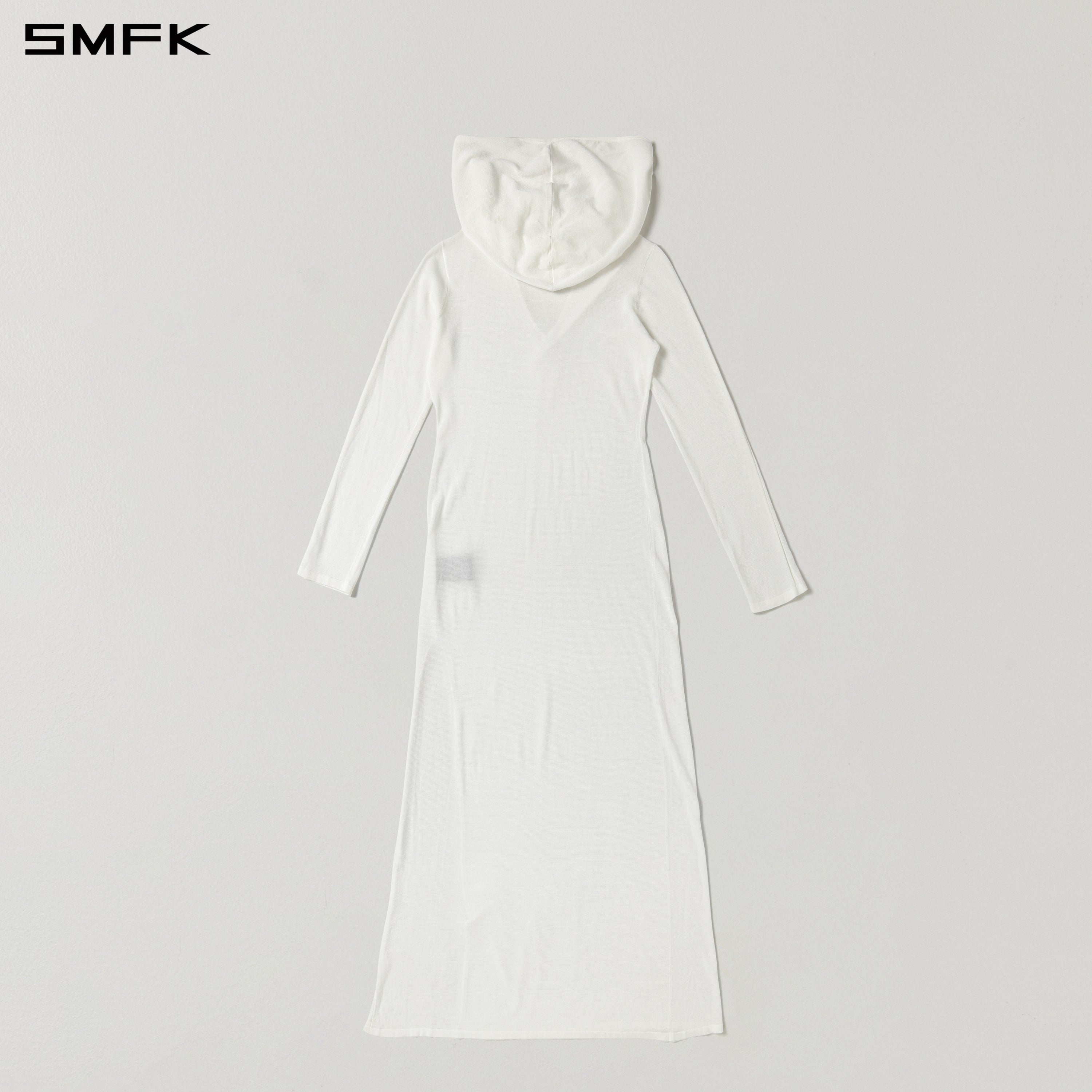 White Hoodie and Long Skirt