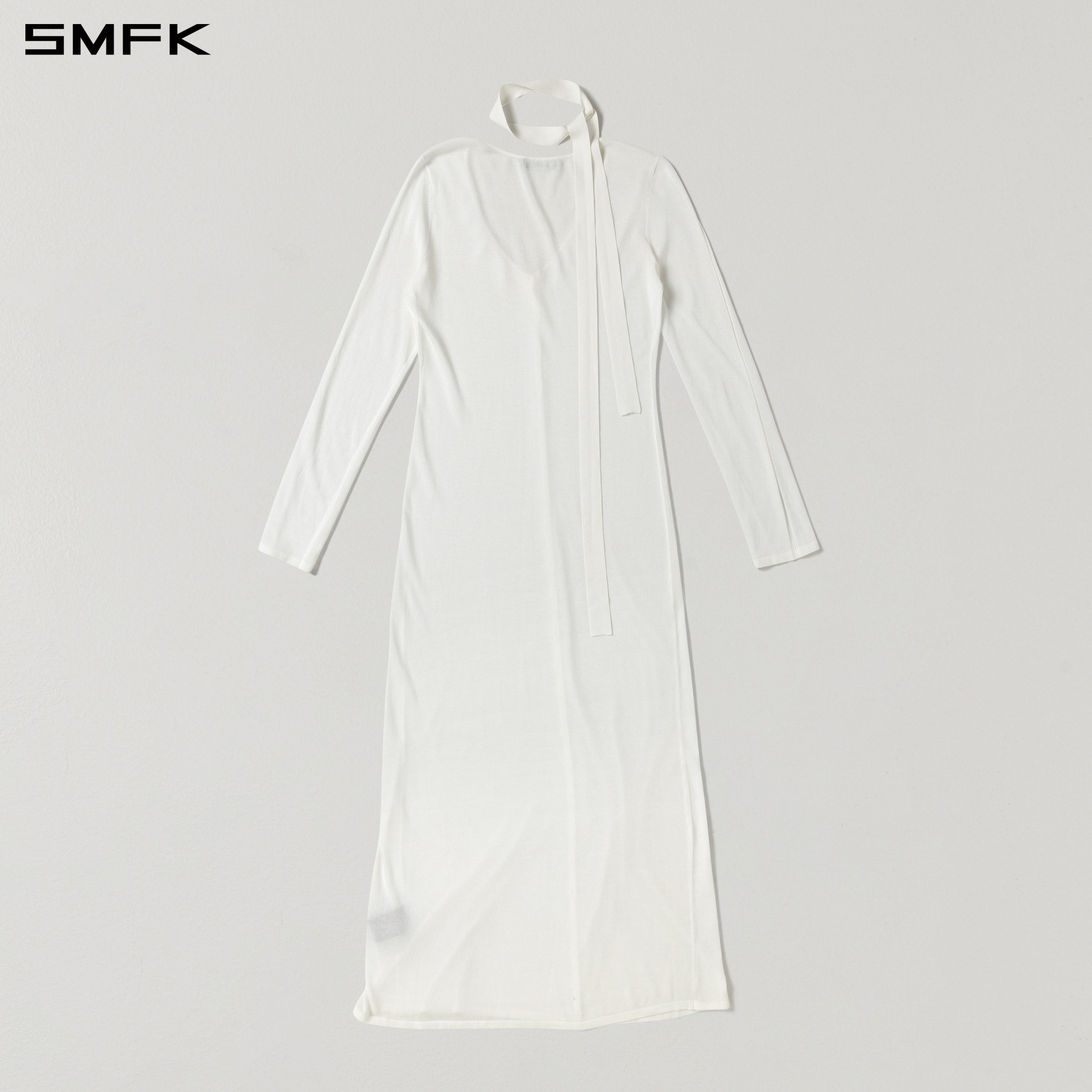 White Hoodie Cardigan Long Skirt