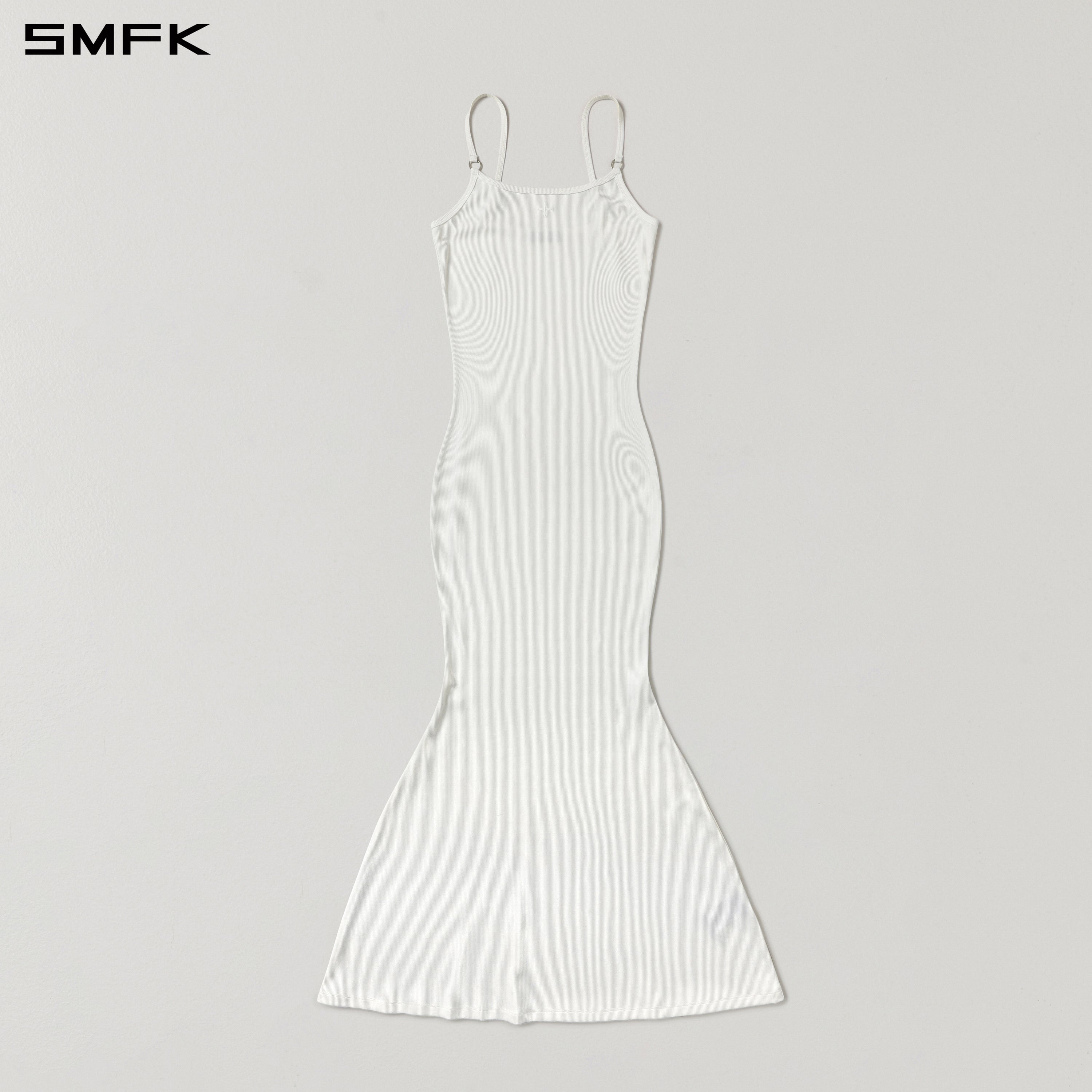 Silk Camisole Long Dress in White