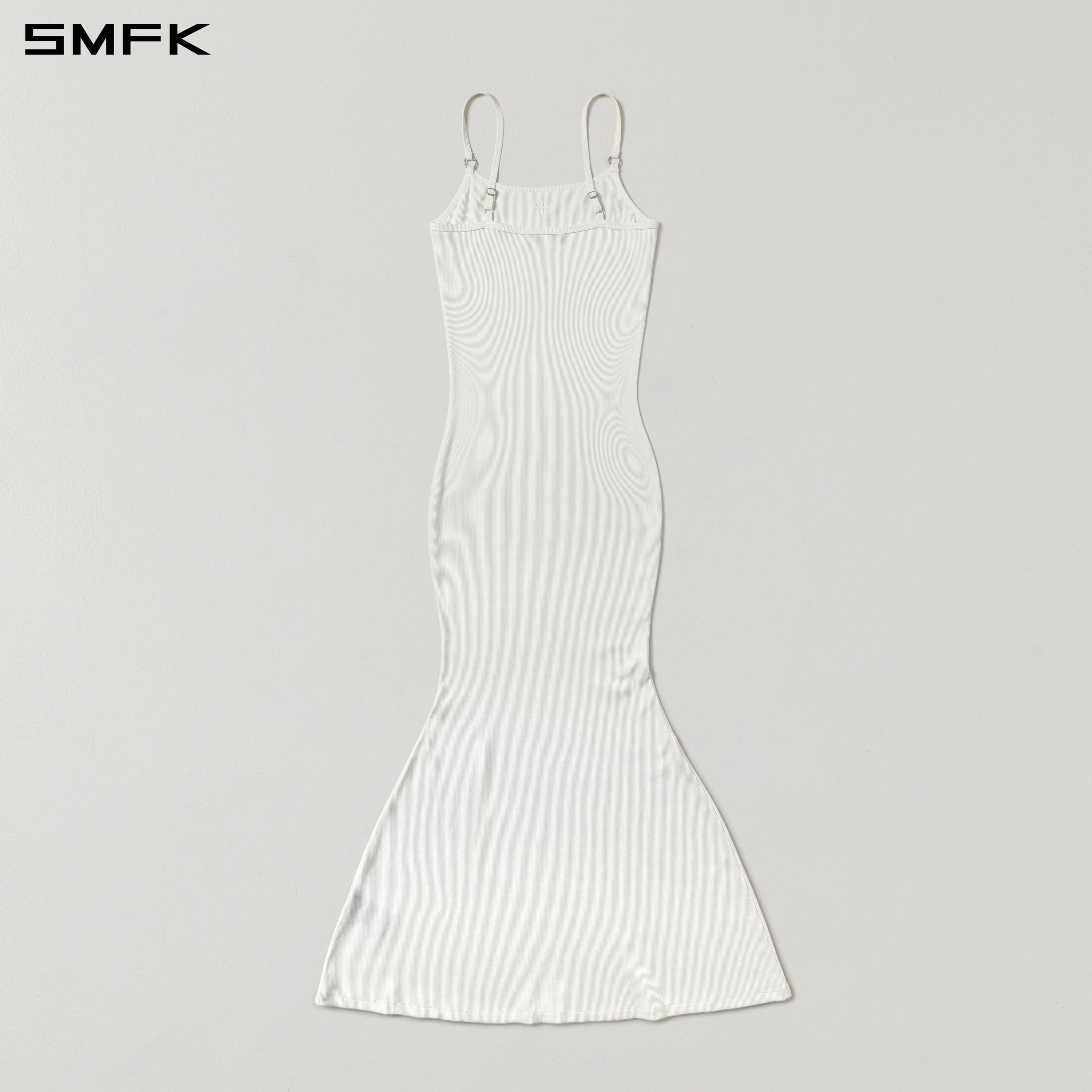 Silk Camisole Long Dress in White