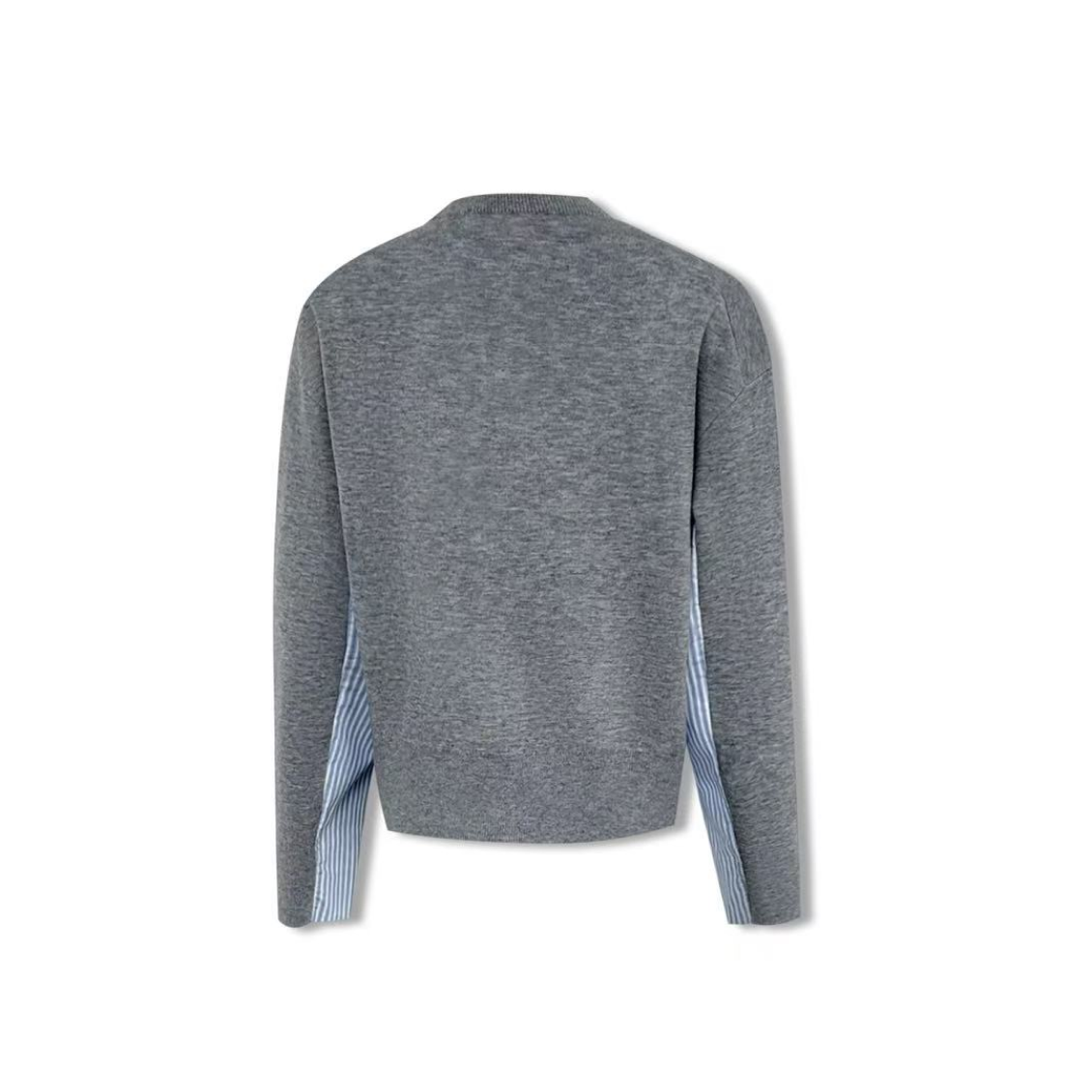 グレーの装飾が施されたダックスフンドのポロセーター