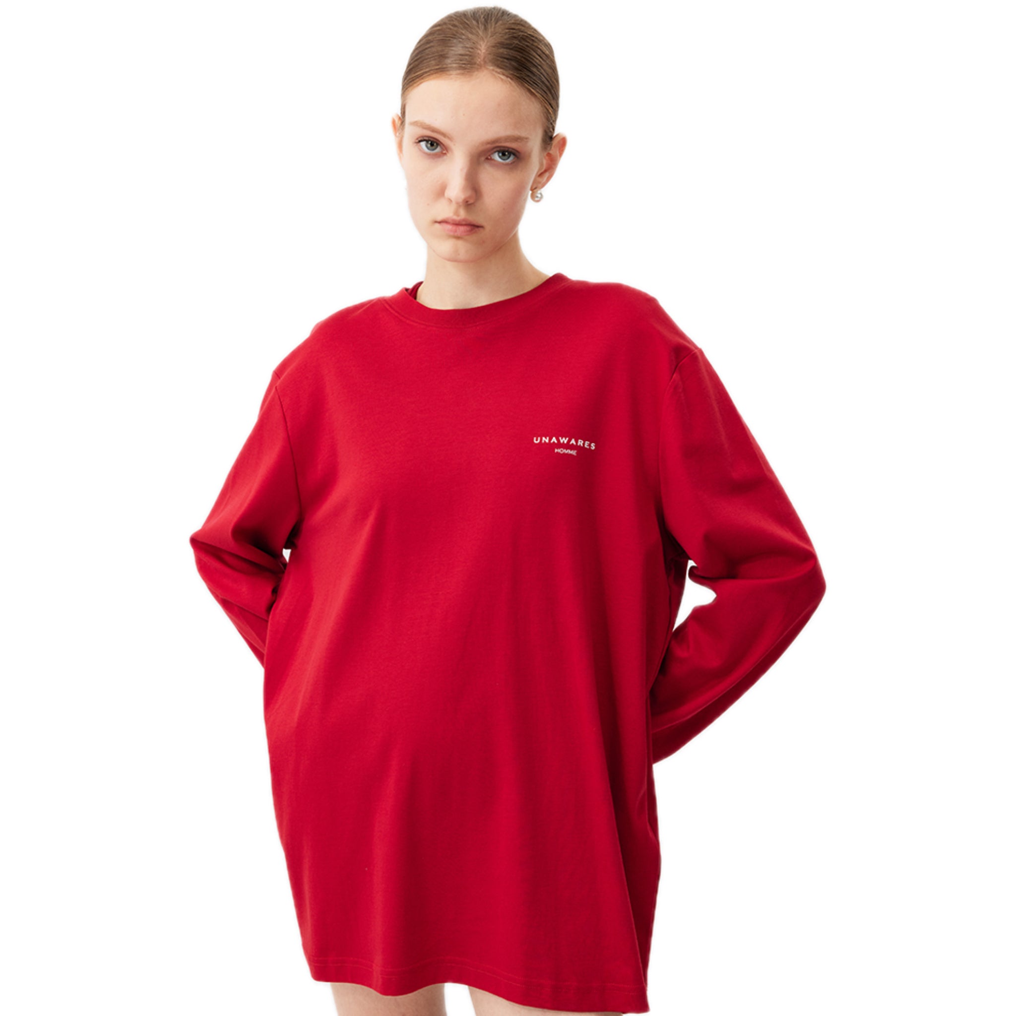 Stereoscopic Toothbrush Logo Long Sleeve T-shirt In Ancora