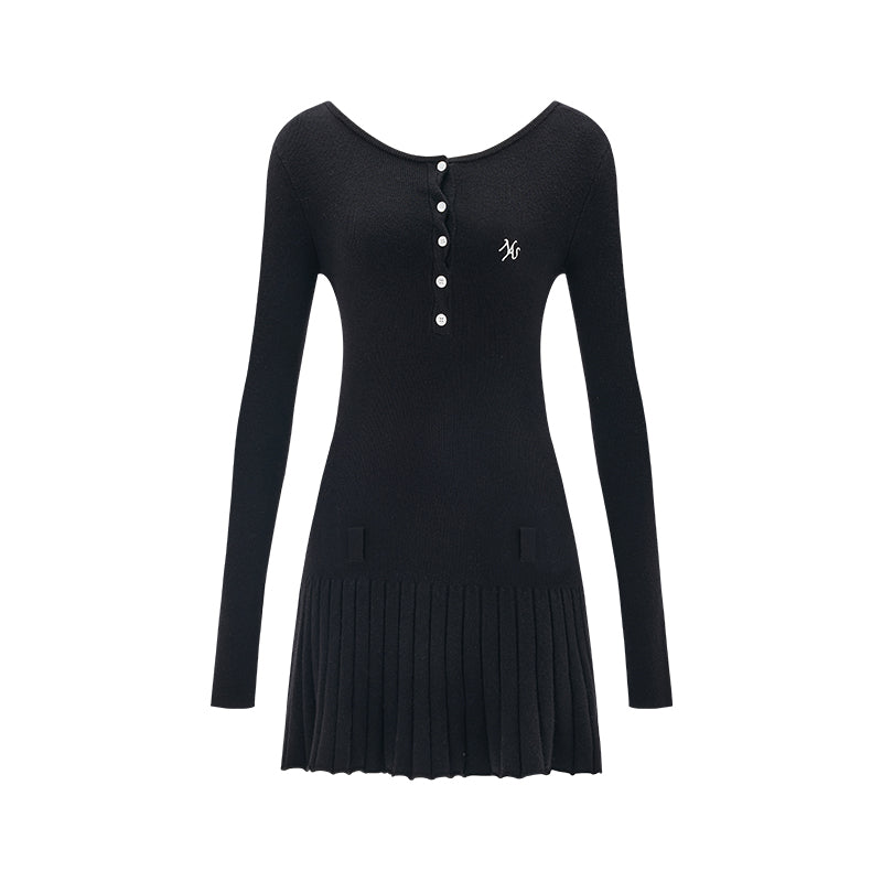 Black Classic Knit Dress