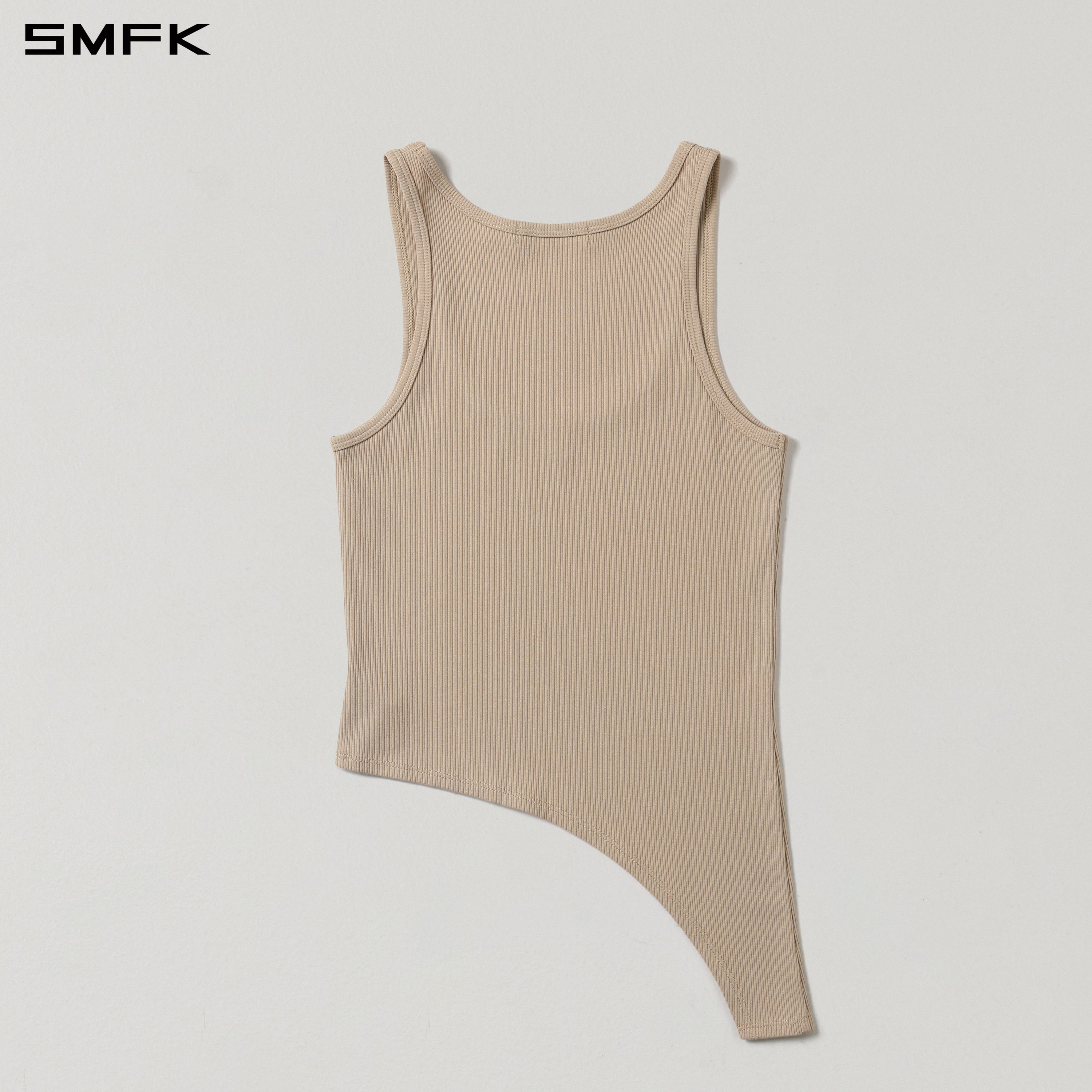 Asymmetrical Vest in Skin Tone