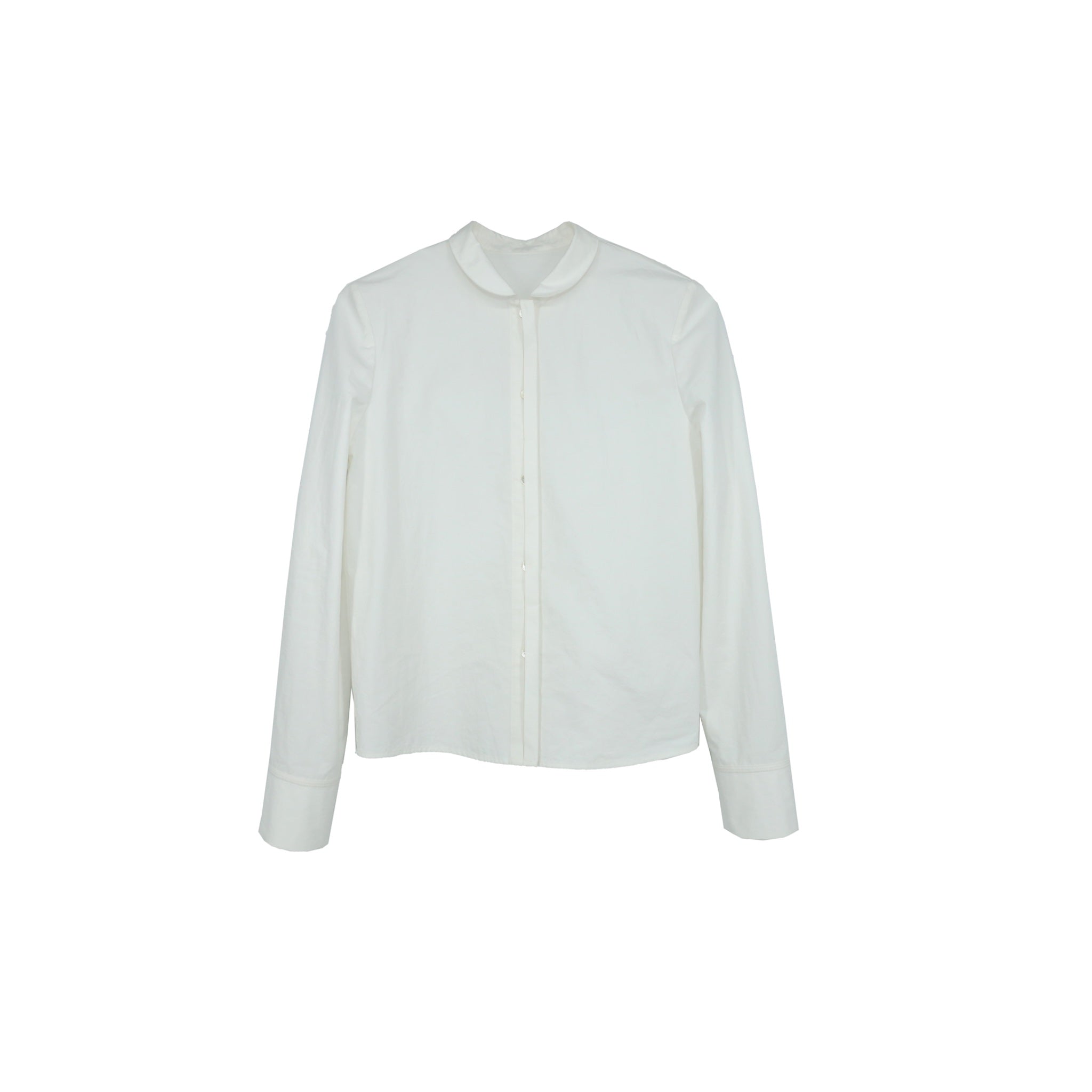 Retro Collar Shirt in White