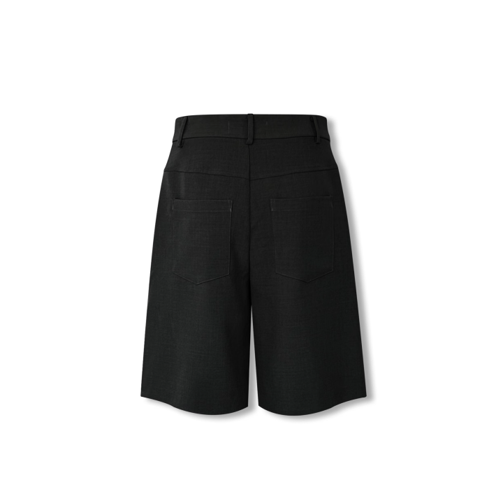 NOT FOR US A - line Waist Suit Shorts in Black | MADAX