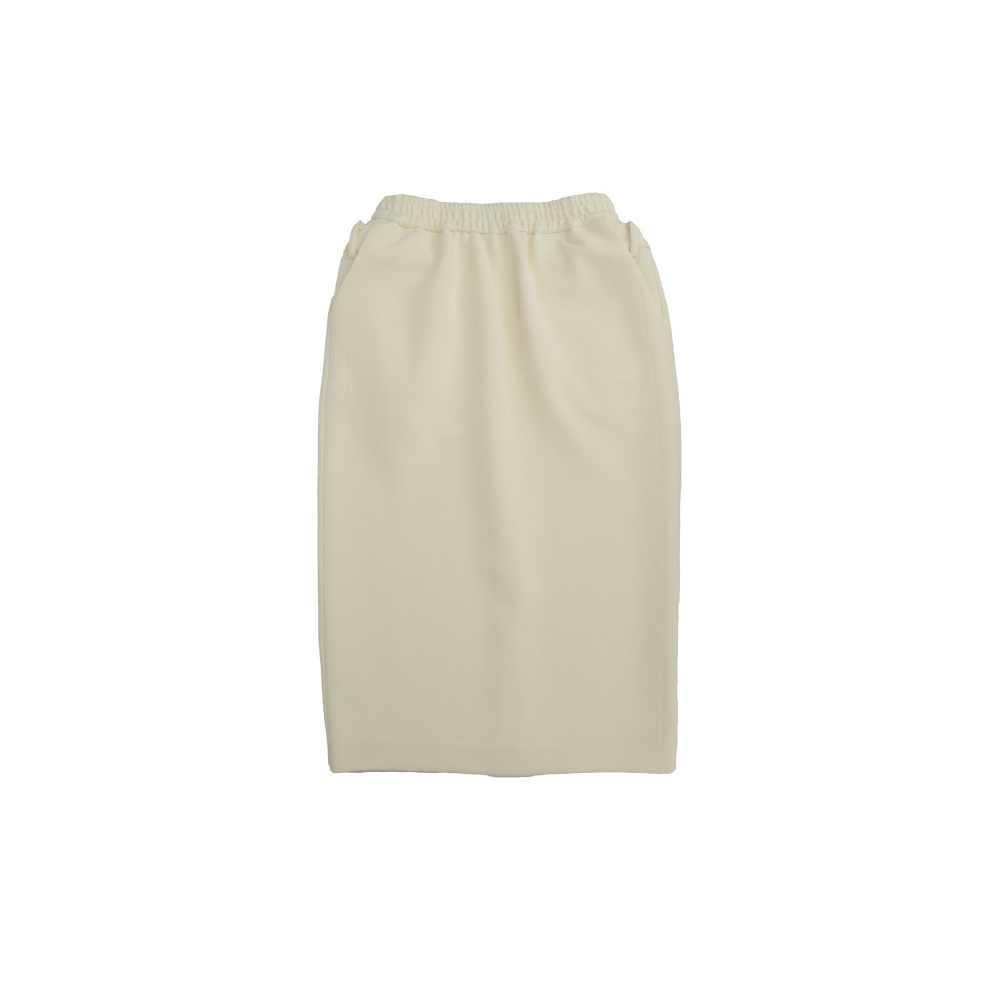 ilEWUOY Air Layer Double Waist Skirt in White | MADA IN CHINA