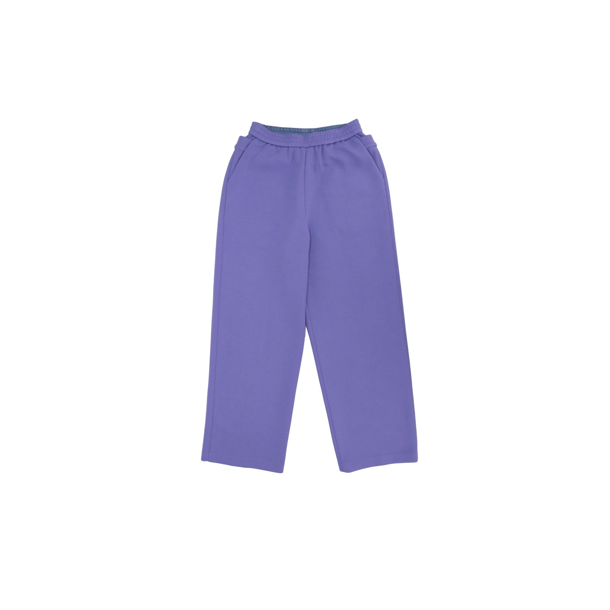 ilEWUOY Air Layer Double Waist Wide-leg Sweatpants in Purple | MADA IN CHINA