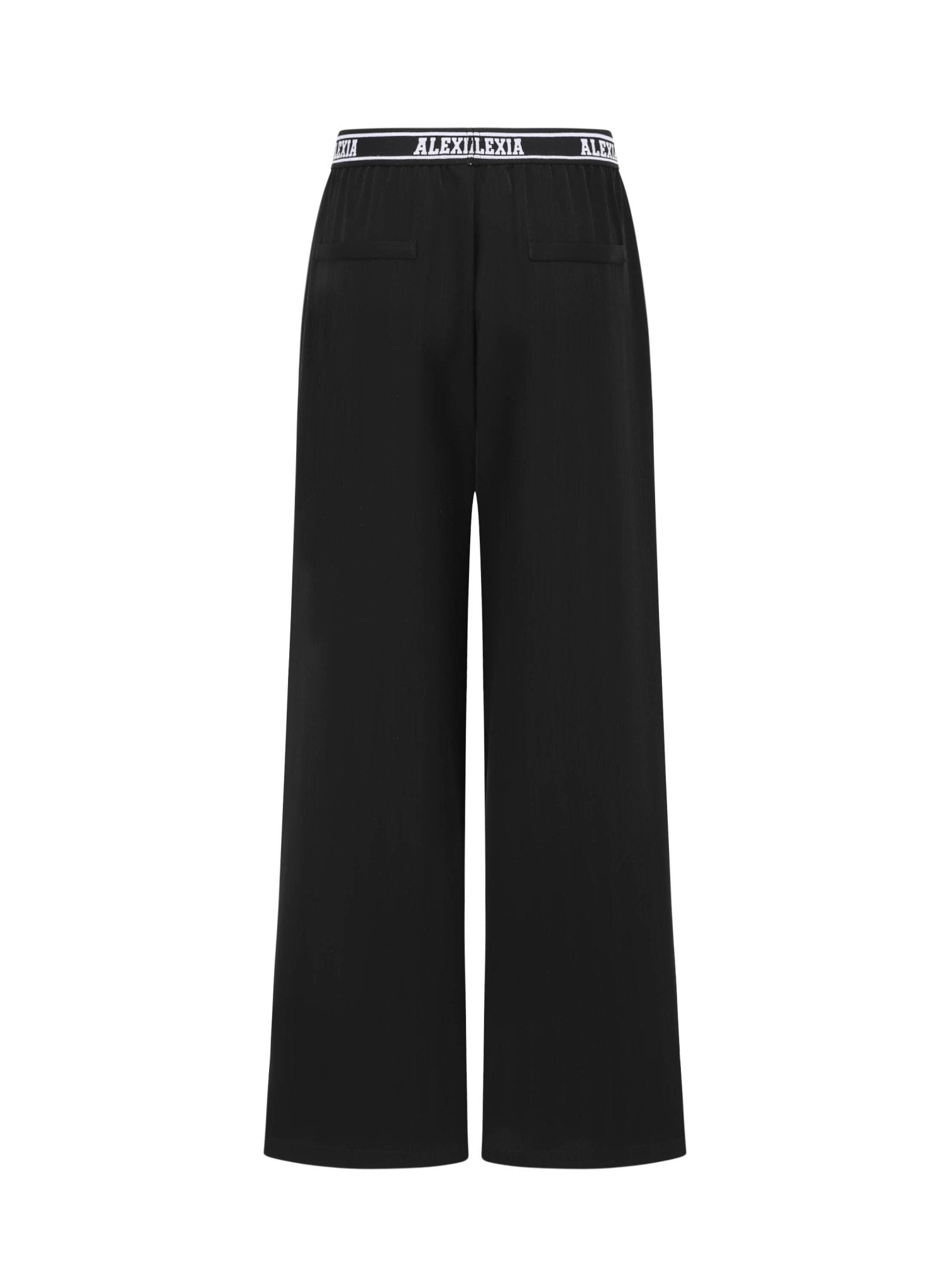 Alexia Sandra Alexia High - Waist Wide - Leg Trousers in Black | MADA IN CHINA