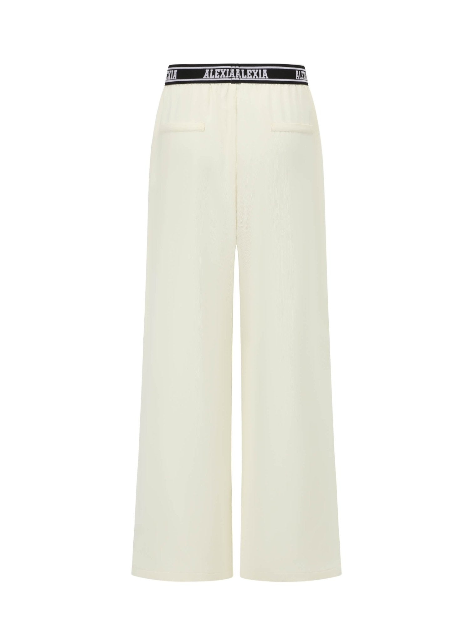 Alexia Sandra Alexia High - Waist Wide - Leg Trousers in White | MADA IN CHINA