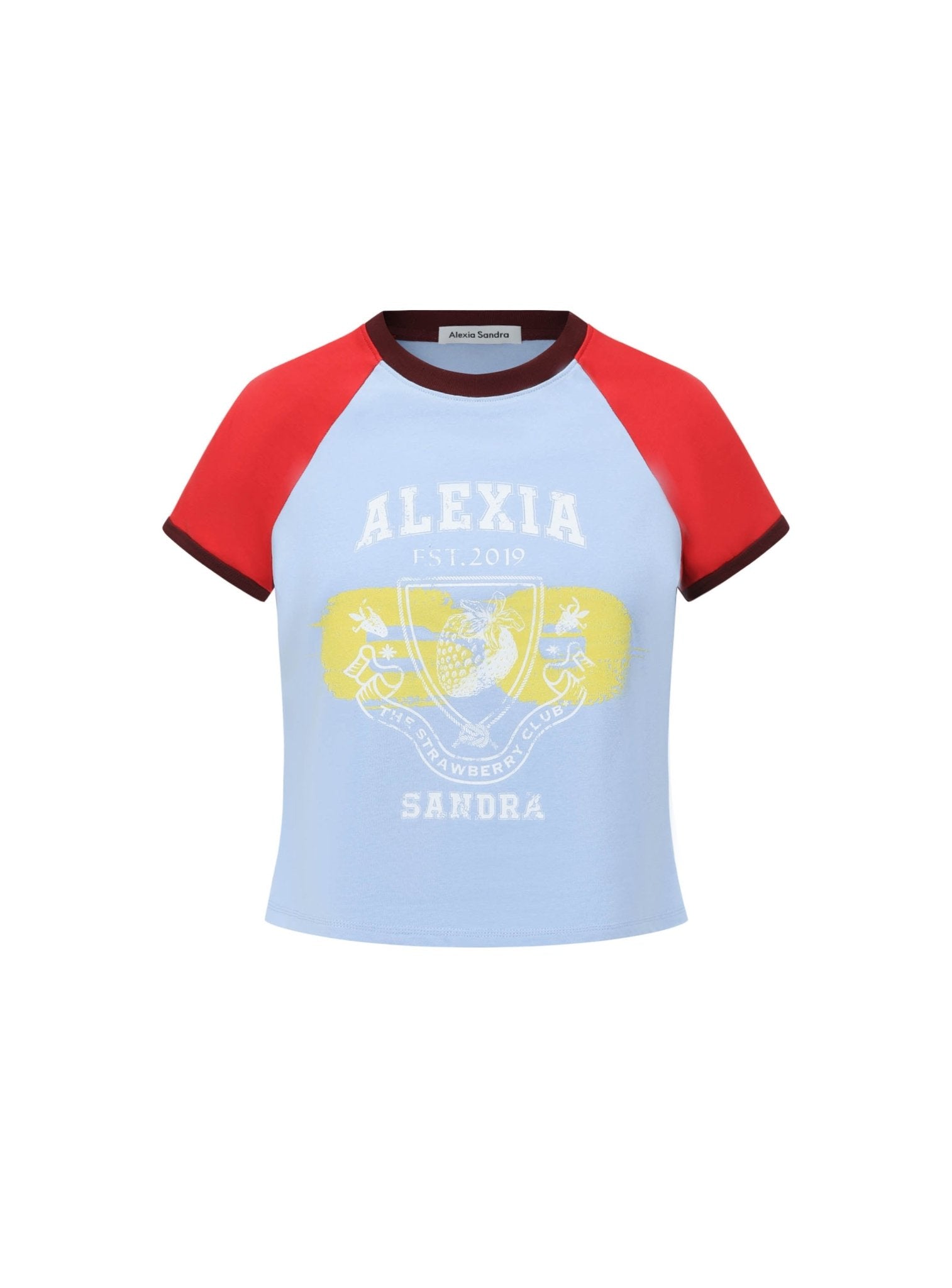 Alexia Sandra Alexia Strawberry Cropped T - Shirt in Red | MADA IN CHINA