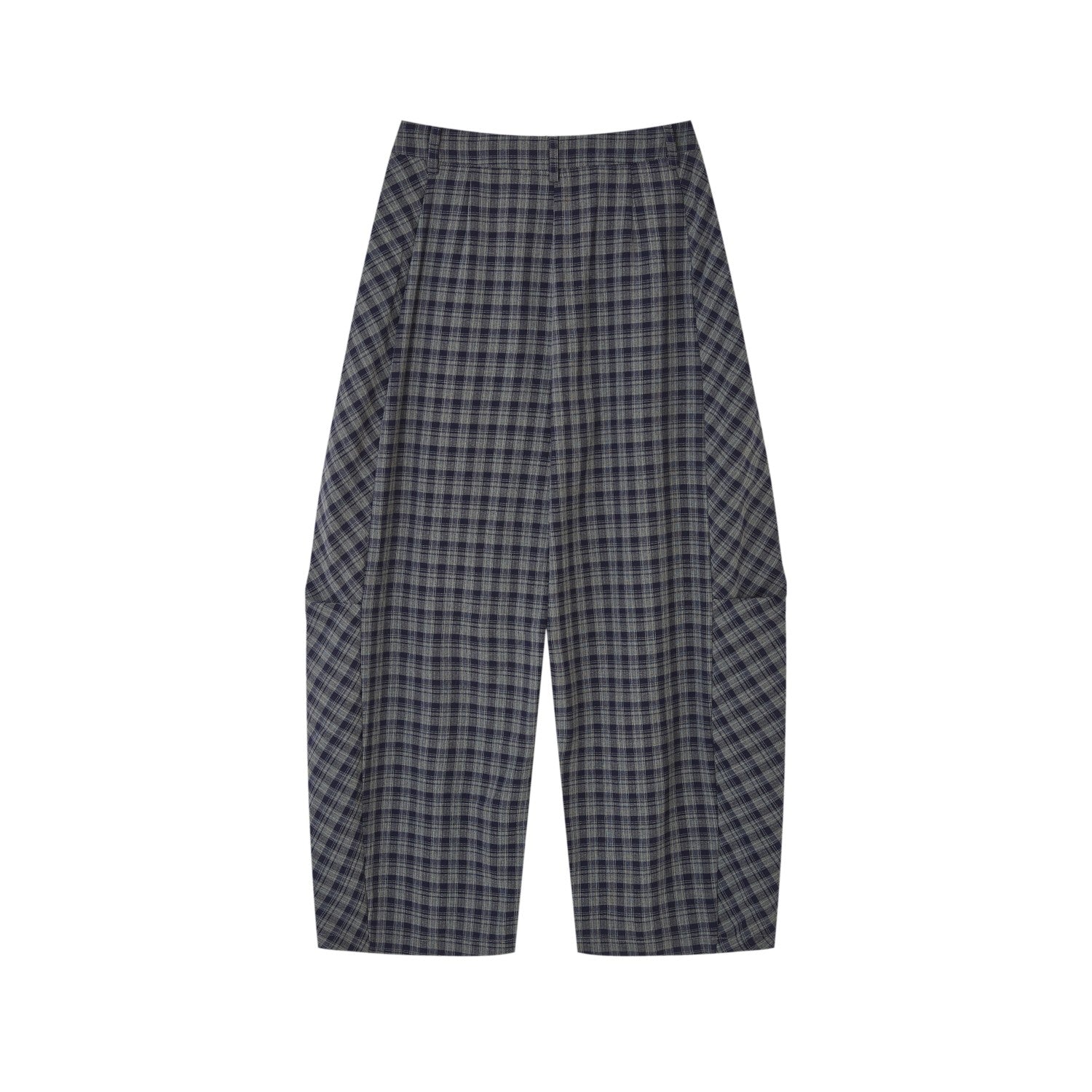 SOMESOWE American Wide - leg Scimitar Pants In Plaid | MADAX