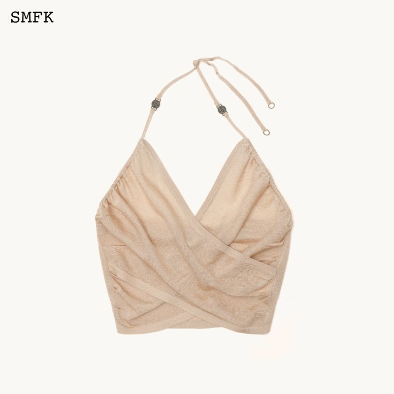 SMFK Ancient Myth Beach Halter-Neck Vest Top Sand | MADA IN CHINA