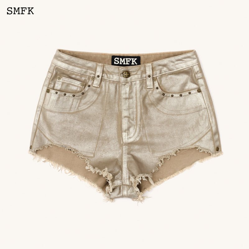 SMFK Ancient Myth Golden Snake Short Jeans | MADA IN CHINA