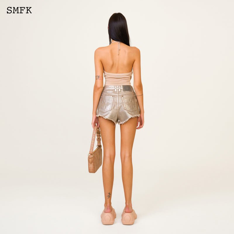 SMFK Ancient Myth Golden Snake Short Jeans | MADA IN CHINA