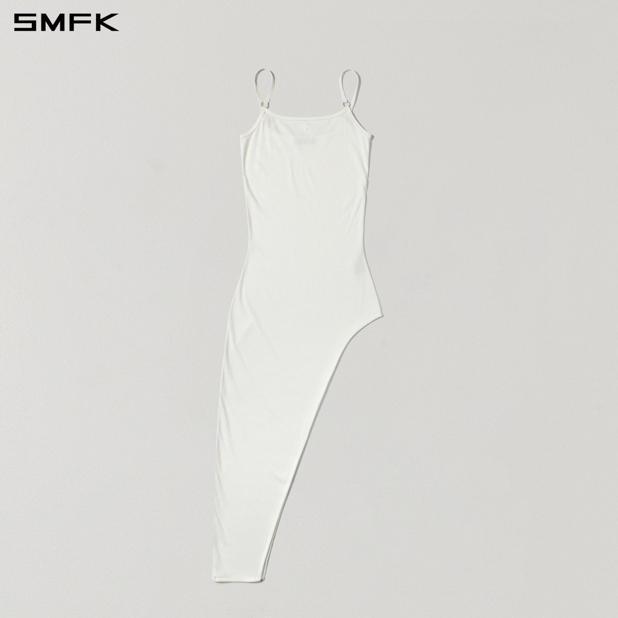 SMFK Asymmetrical Camisole Dress in White | MADAX