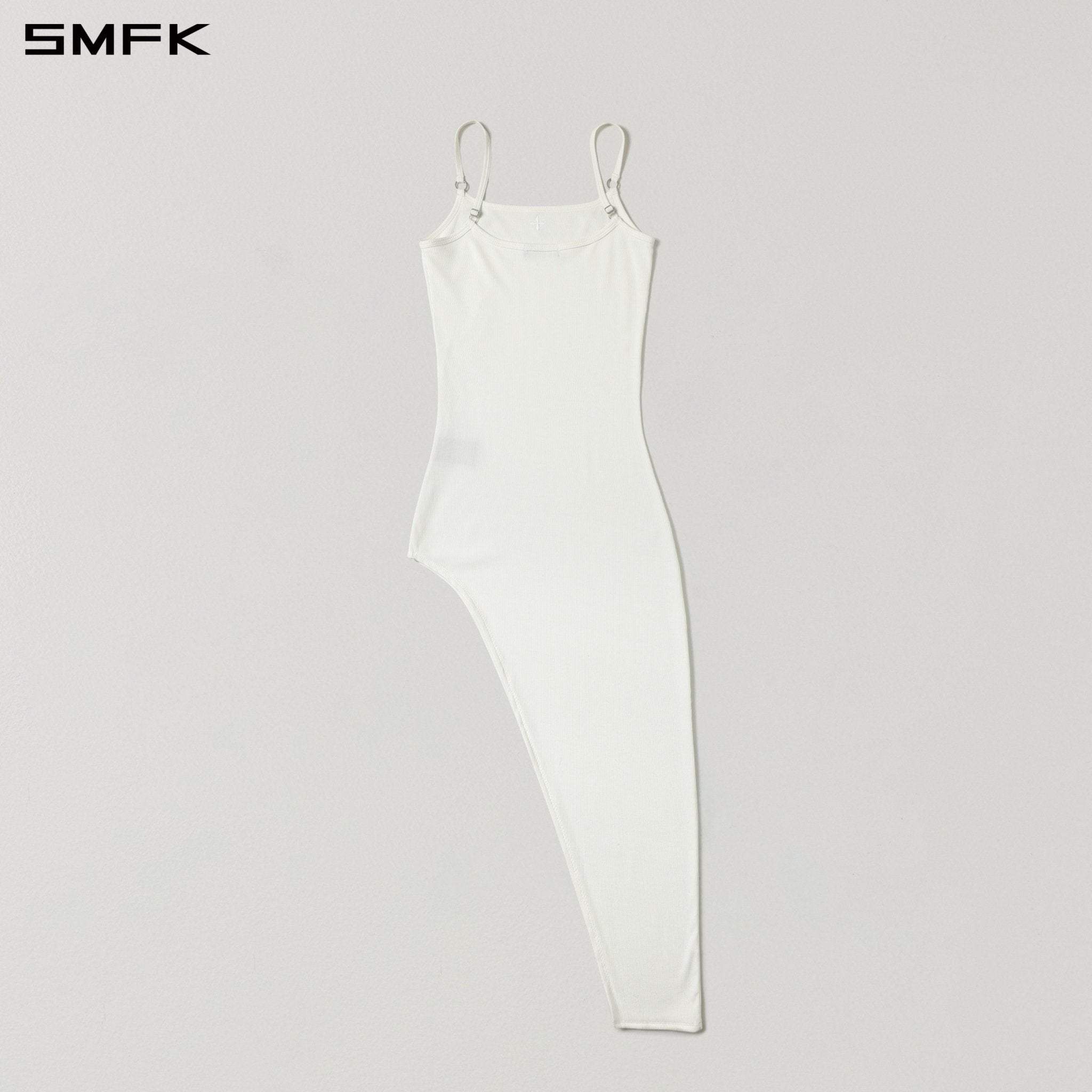 SMFK Asymmetrical Camisole Dress in White | MADAX