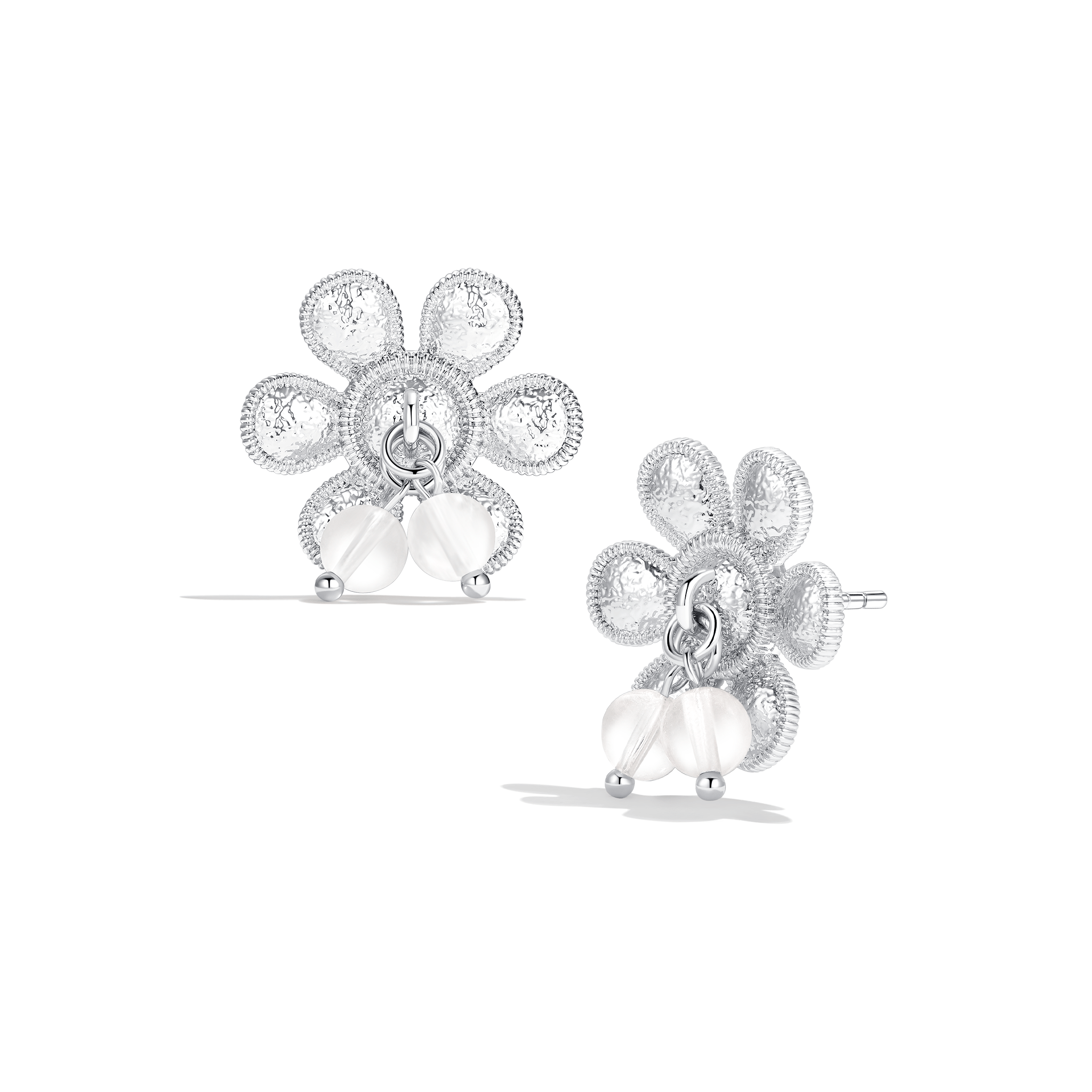 ToneTale Aurora Earrings with White Crystal | MADAX