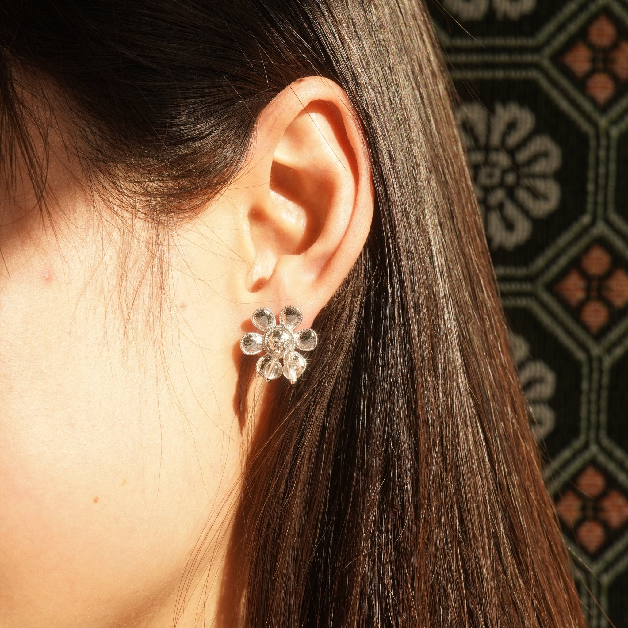 ToneTale Aurora Earrings with White Crystal | MADAX