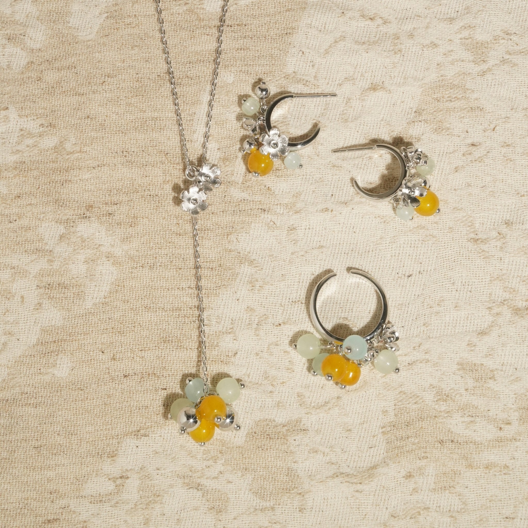 ToneTale Aurora Hoop Earrings in Ryuko color | MADAX