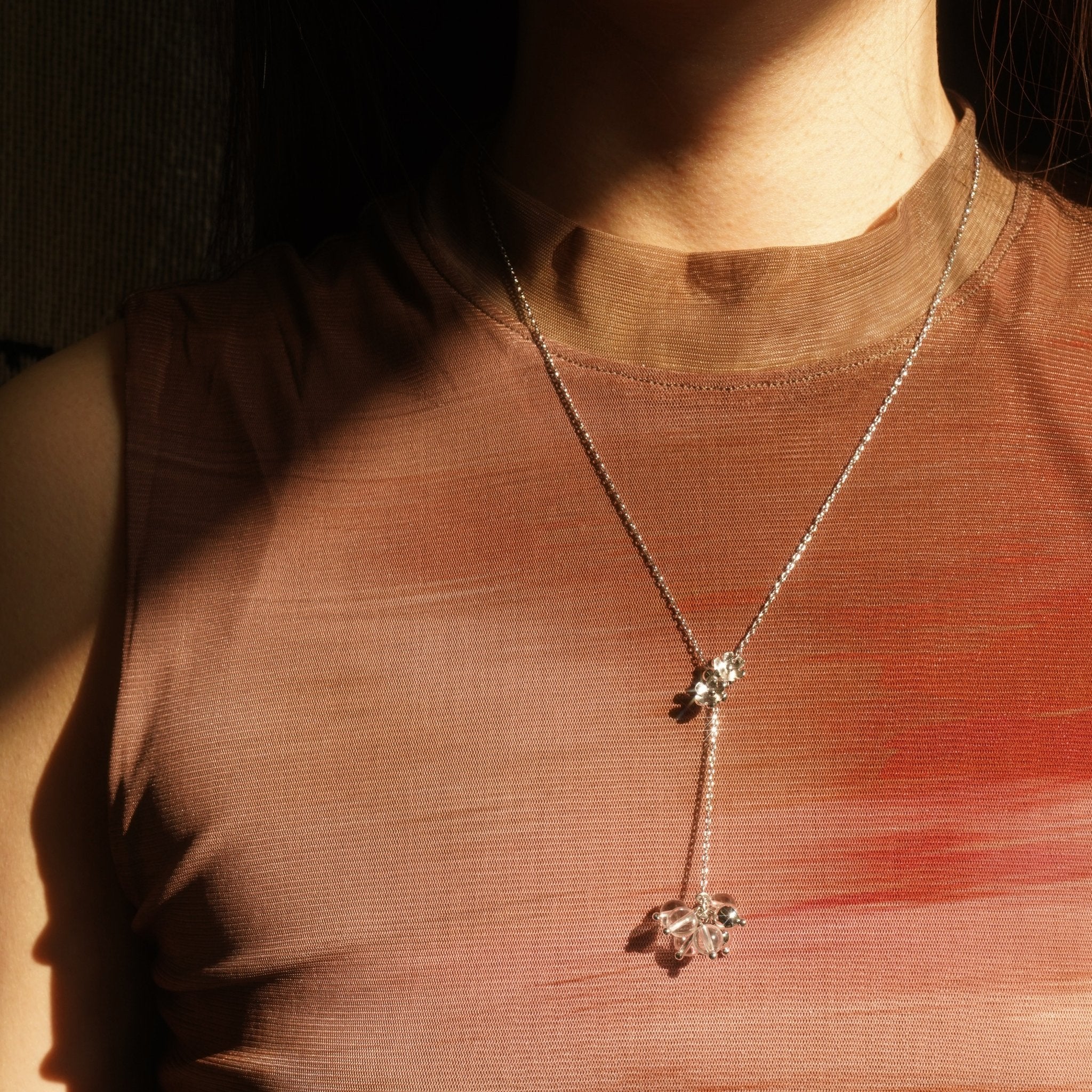 ToneTale Aurora Necklace with White Crystal | MADAX