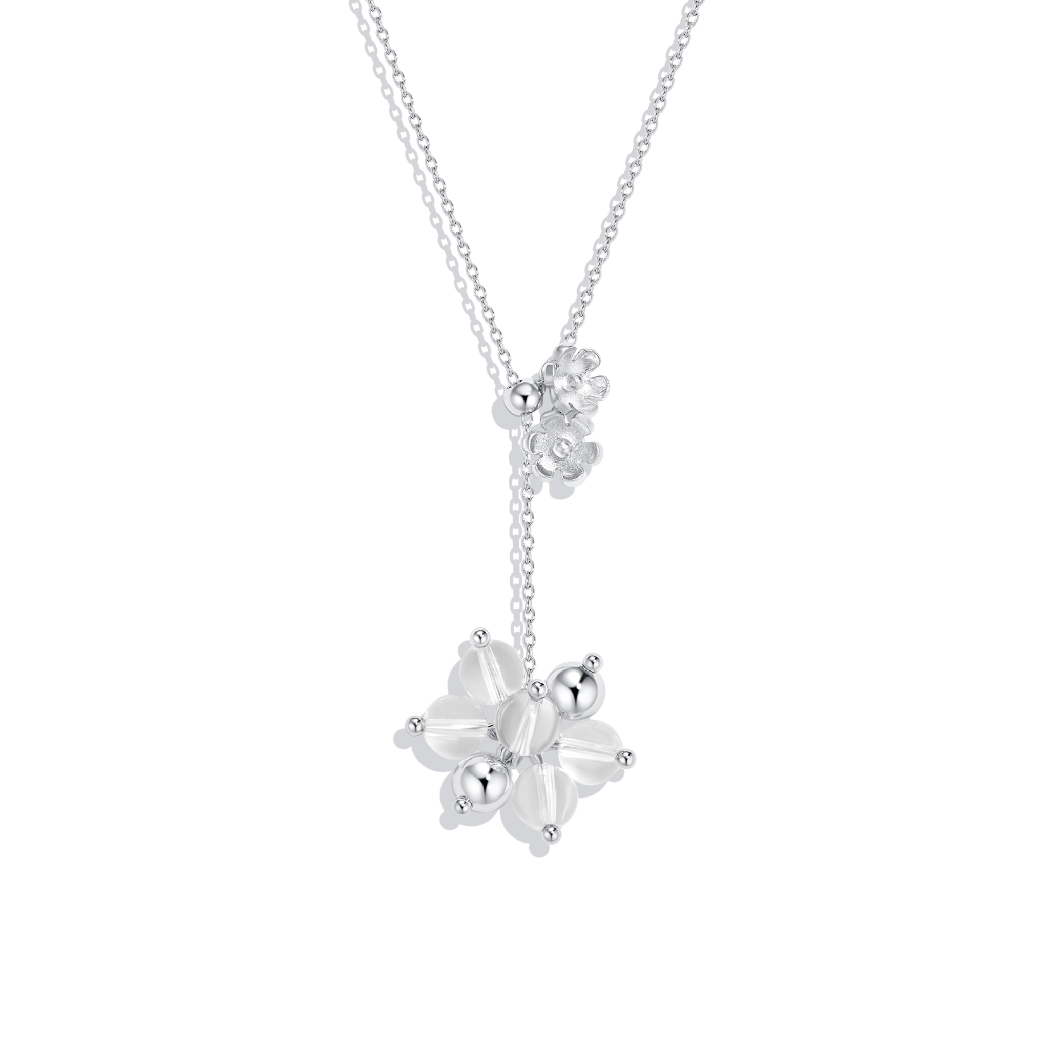 ToneTale Aurora Necklace with White Crystal | MADAX