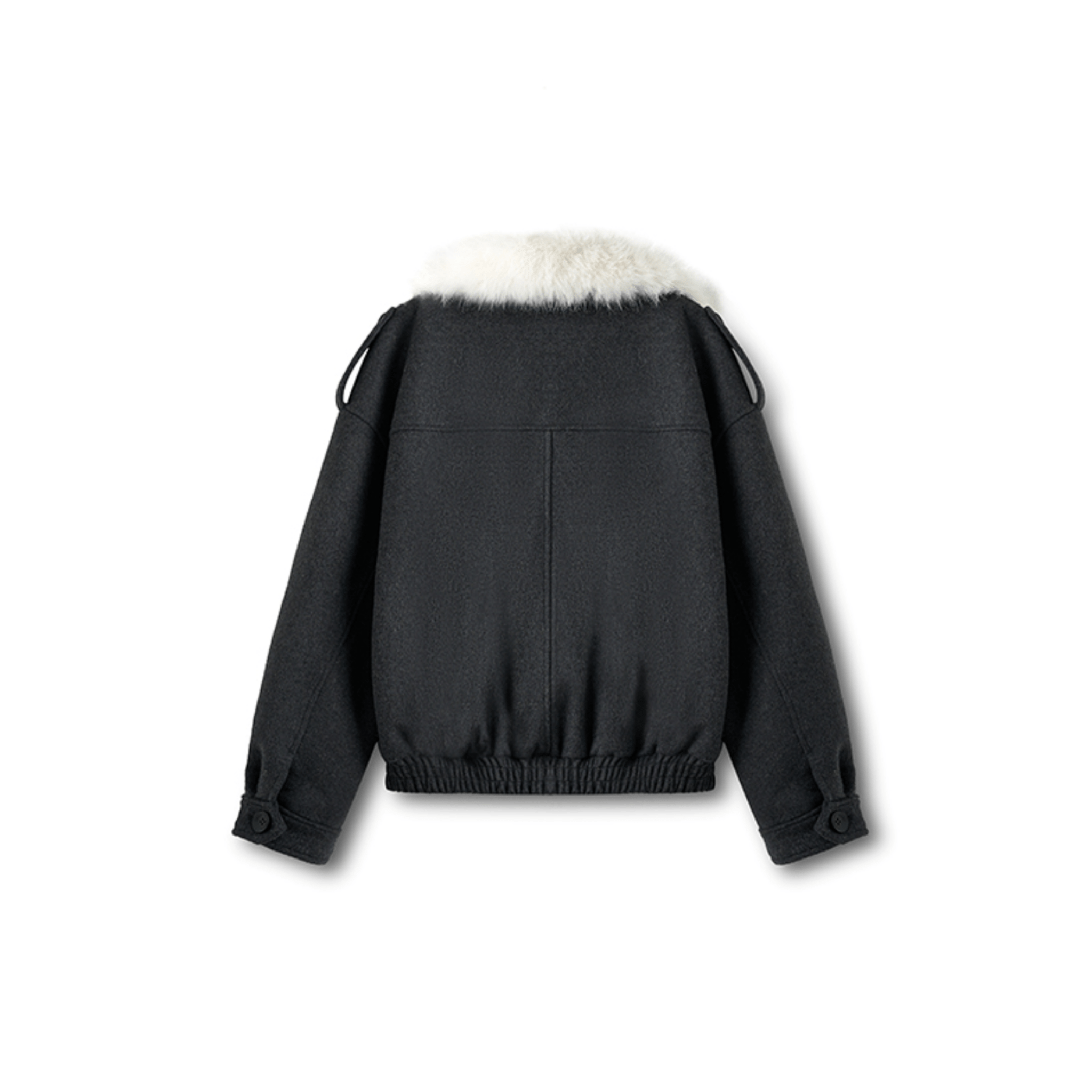 NAWS Aviator Wool Jacket in Botanical Grey | MADAX