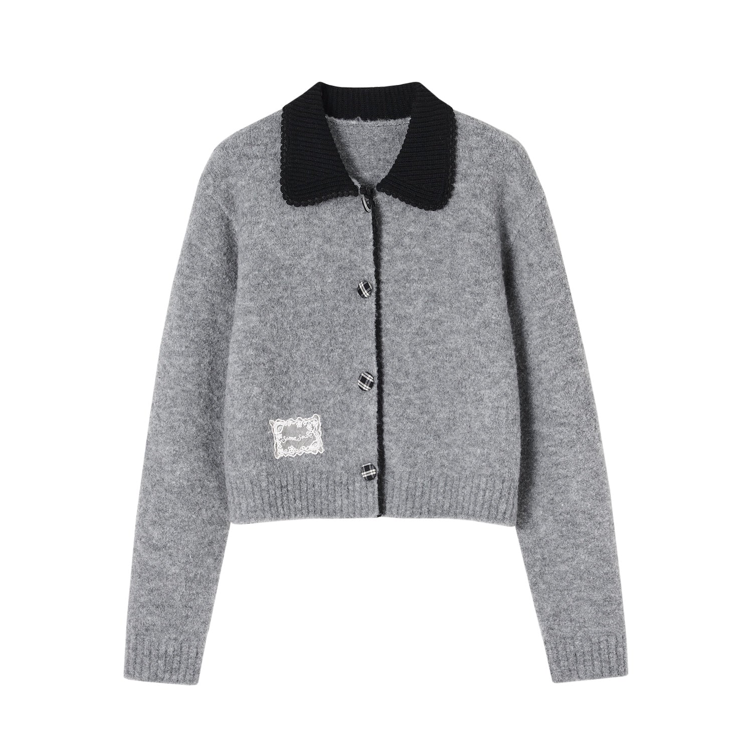 Boucle Fleece Lapel Cardigan