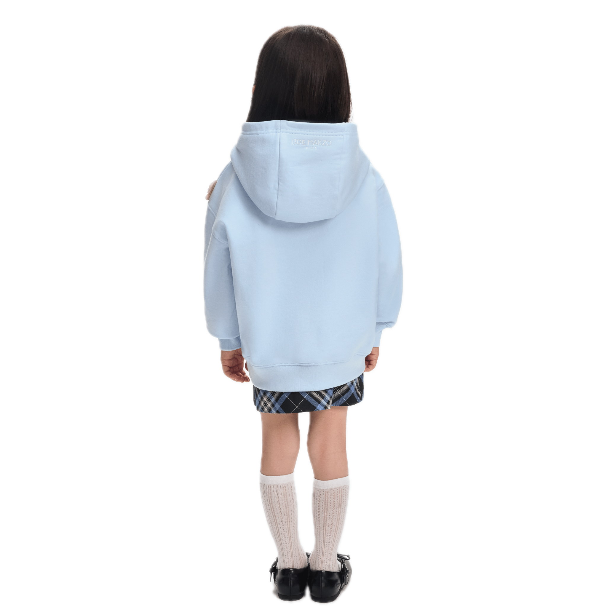 13DE MARZO Baby Bear Hoodie in Blue | MADAX