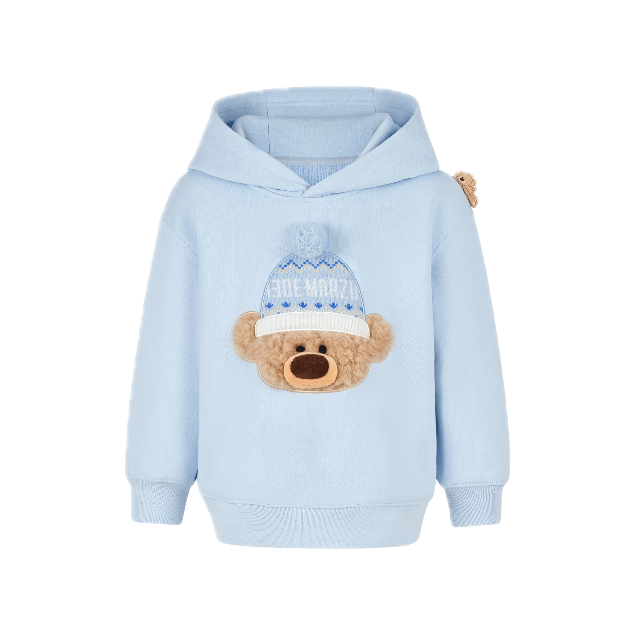 13DE MARZO Baby Bear Hoodie in Blue | MADAX