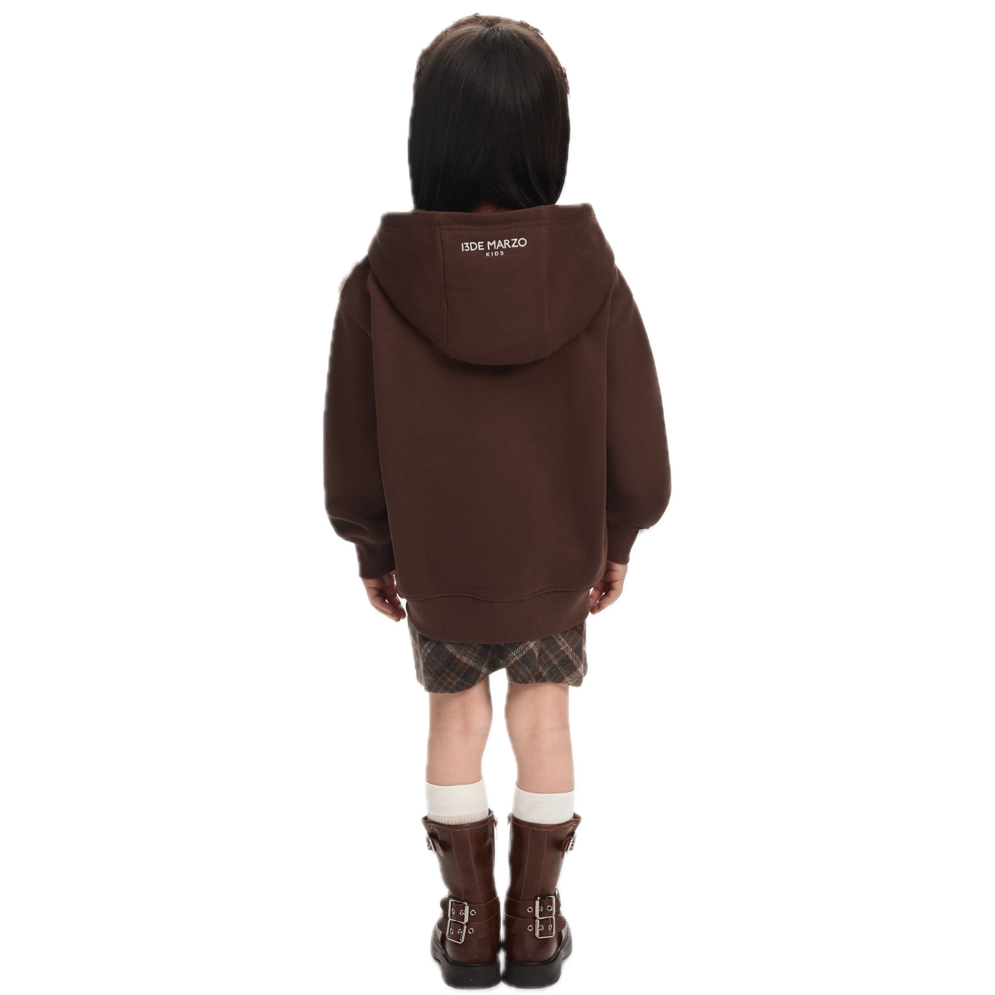 13DE MARZO Baby Bear Hoodie in Brown | MADAX