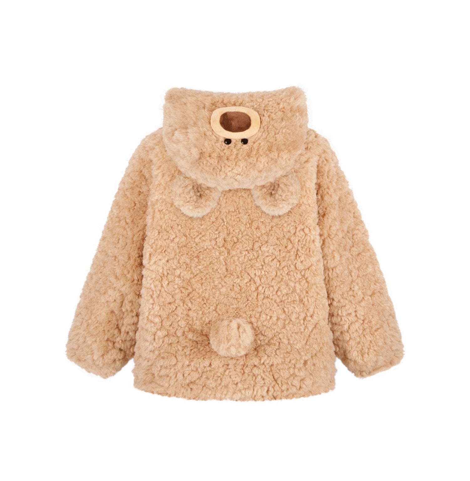 13DE MARZO Baby Bear Zip Coat In Khaki | MADAX