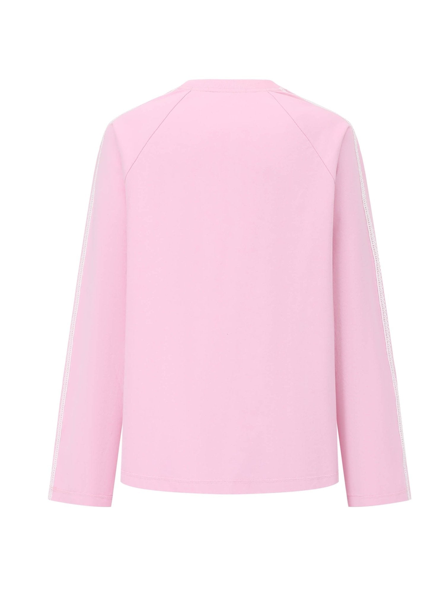 ALEXIA SANDRA Baby Girl Lace Long Sleeve T - shirt in Pink | MADA IN CHINA