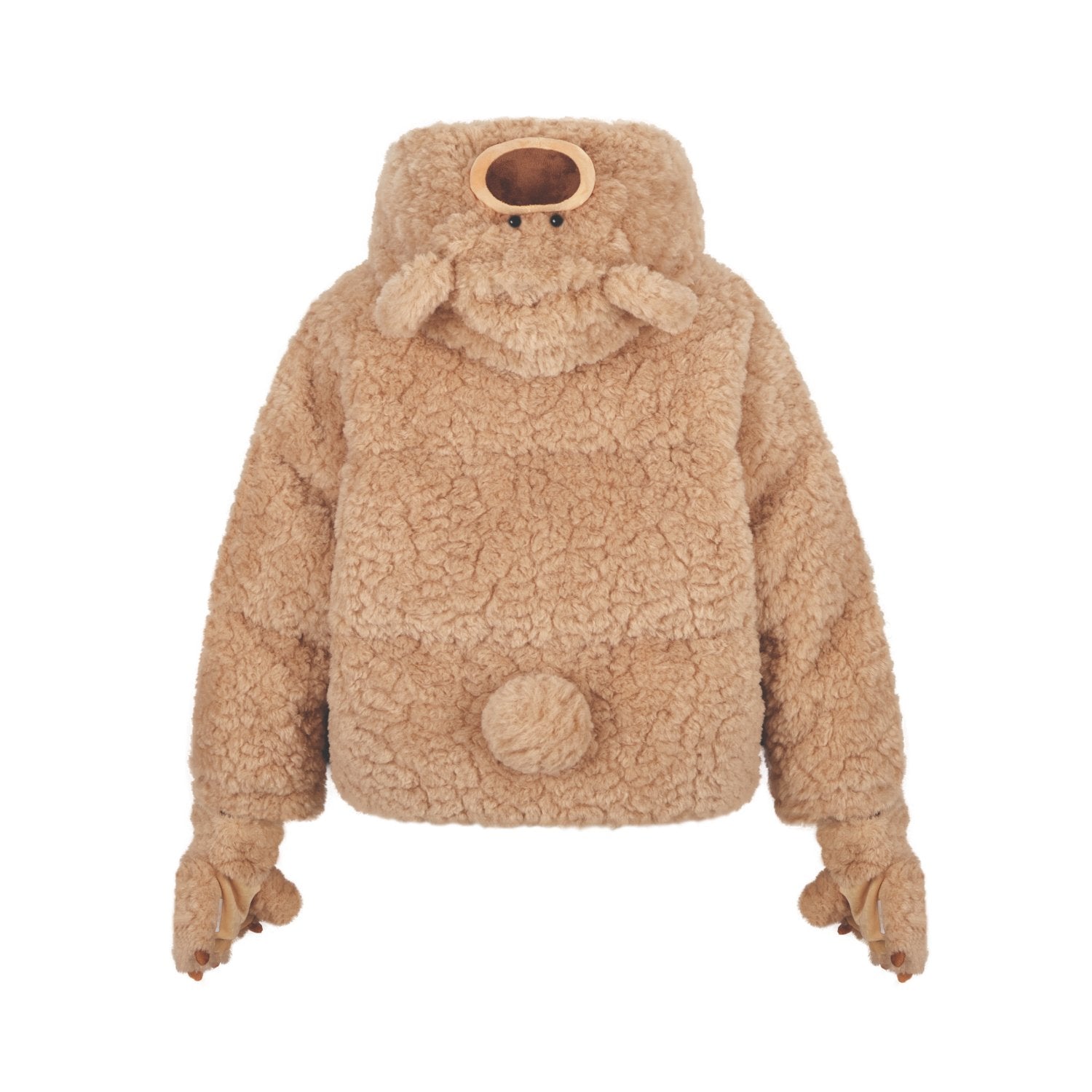 13DE MARZO Bear Costume Down Jacket In Brown | MADAX