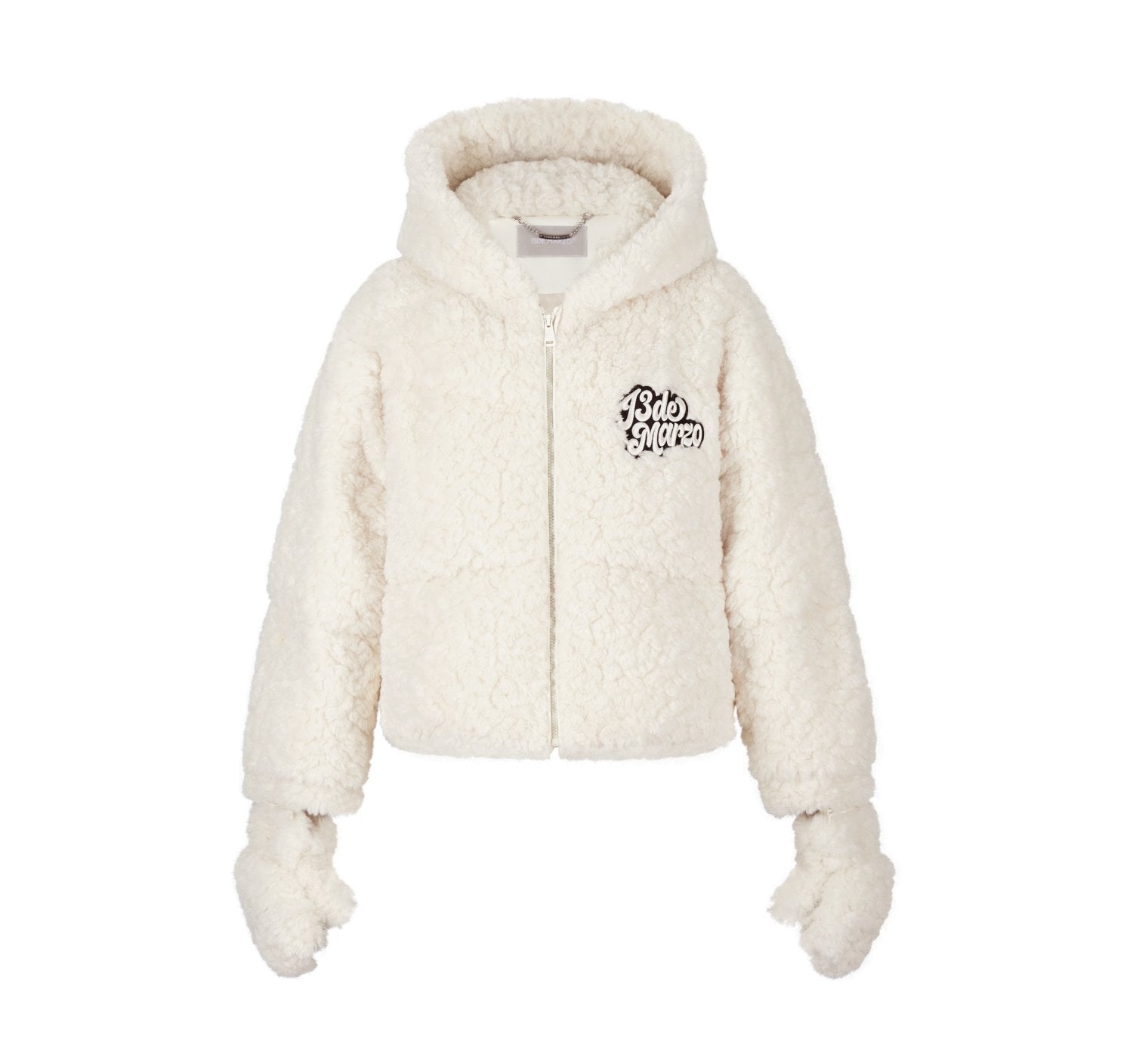 13DE MARZO Bear Costume Down Jacket In White | MADAX