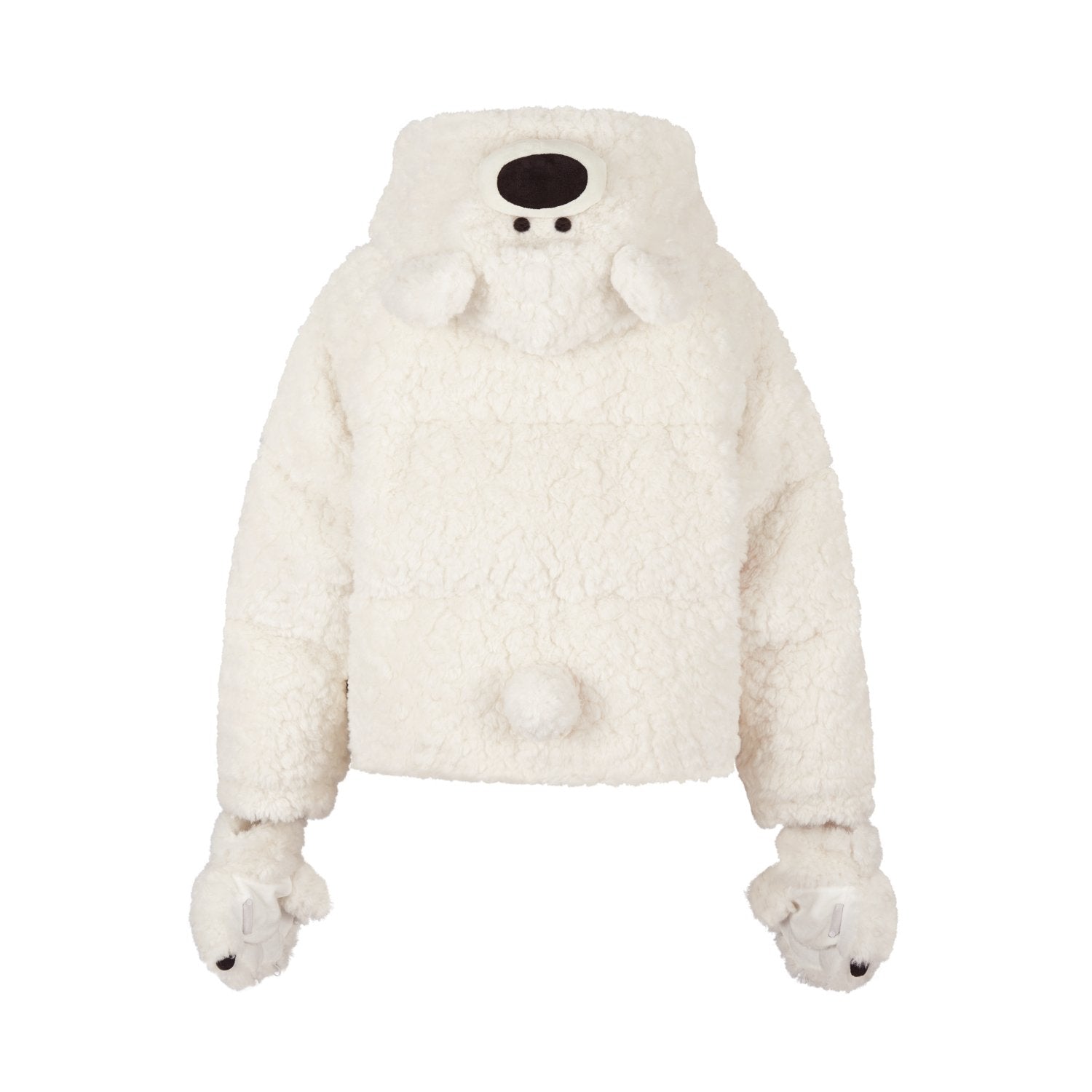 13DE MARZO Bear Costume Down Jacket In White | MADAX