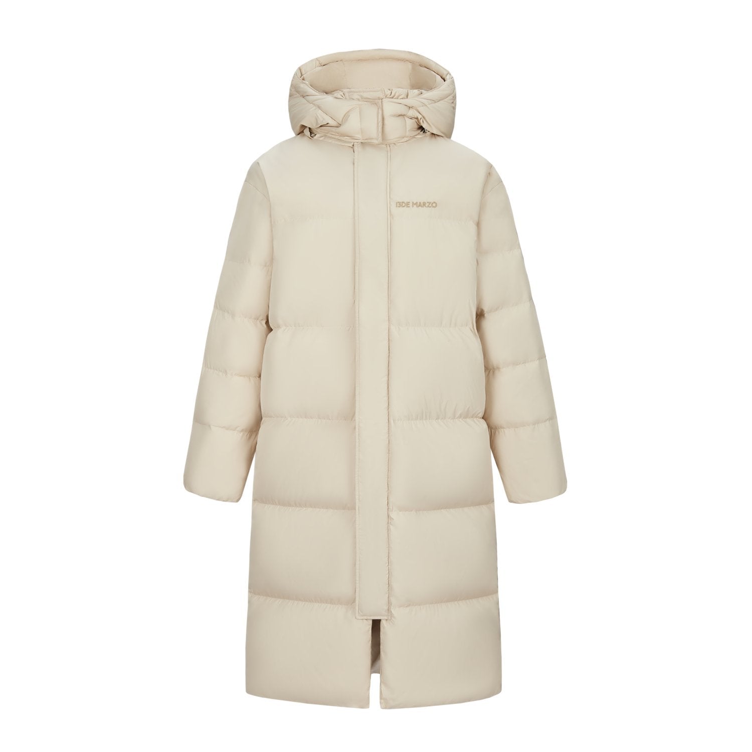 13DE MARZO Bear Down Long Puffer Jacket In Khaki | MADAX