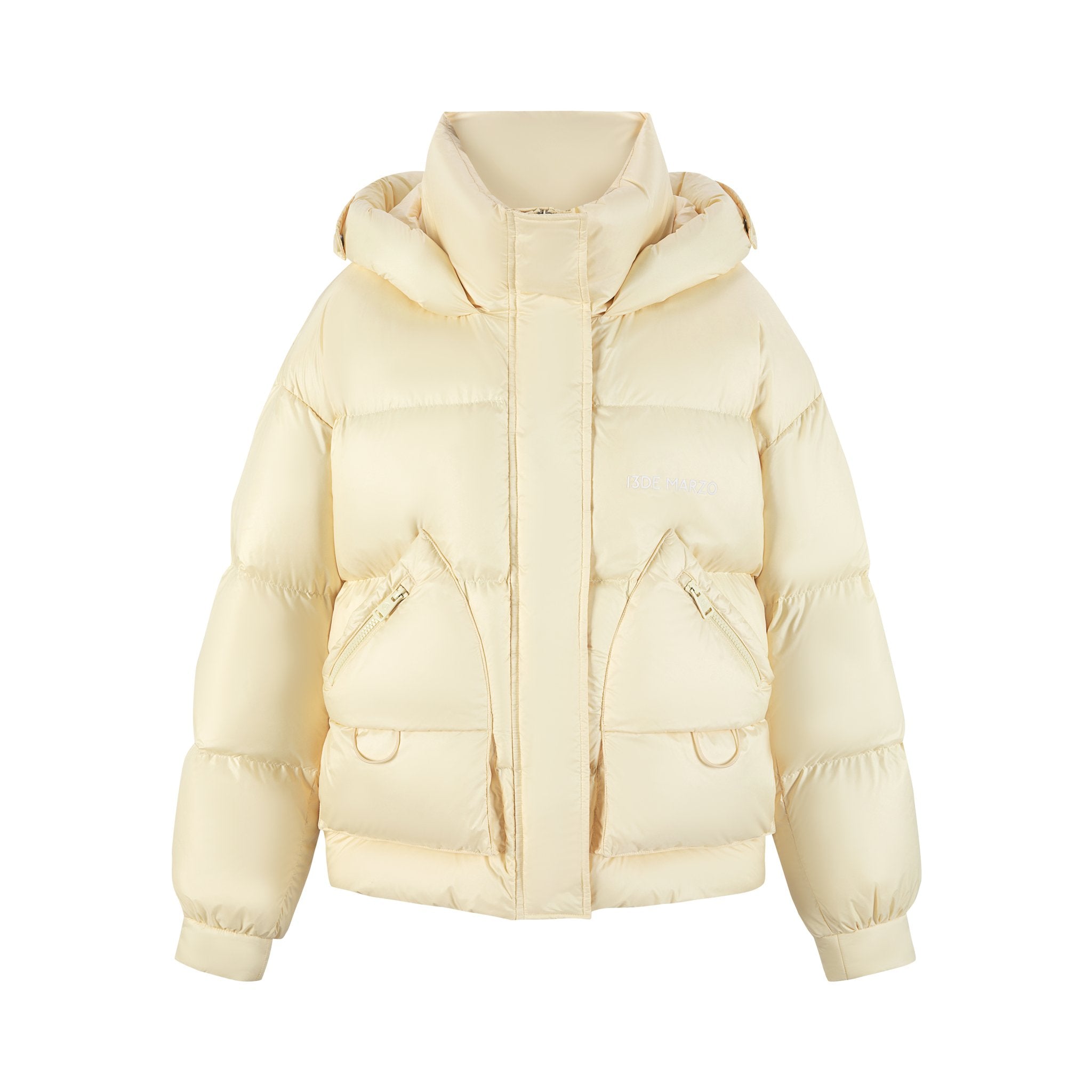 13DE MARZO Bear Embossment Down Jacket In Yellow | MADAX