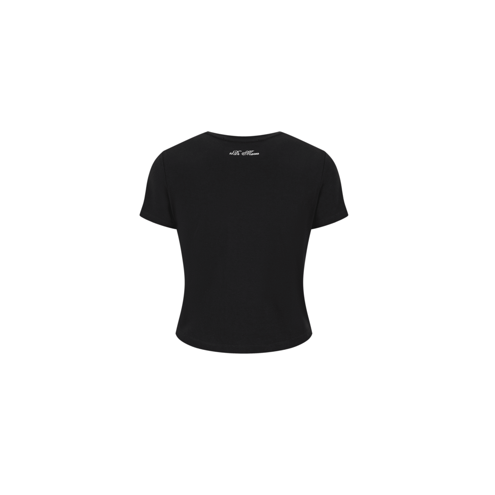 13DE MARZO Bear Magic Mirror Short - Sleeve T-Shirt in Black | MADAX