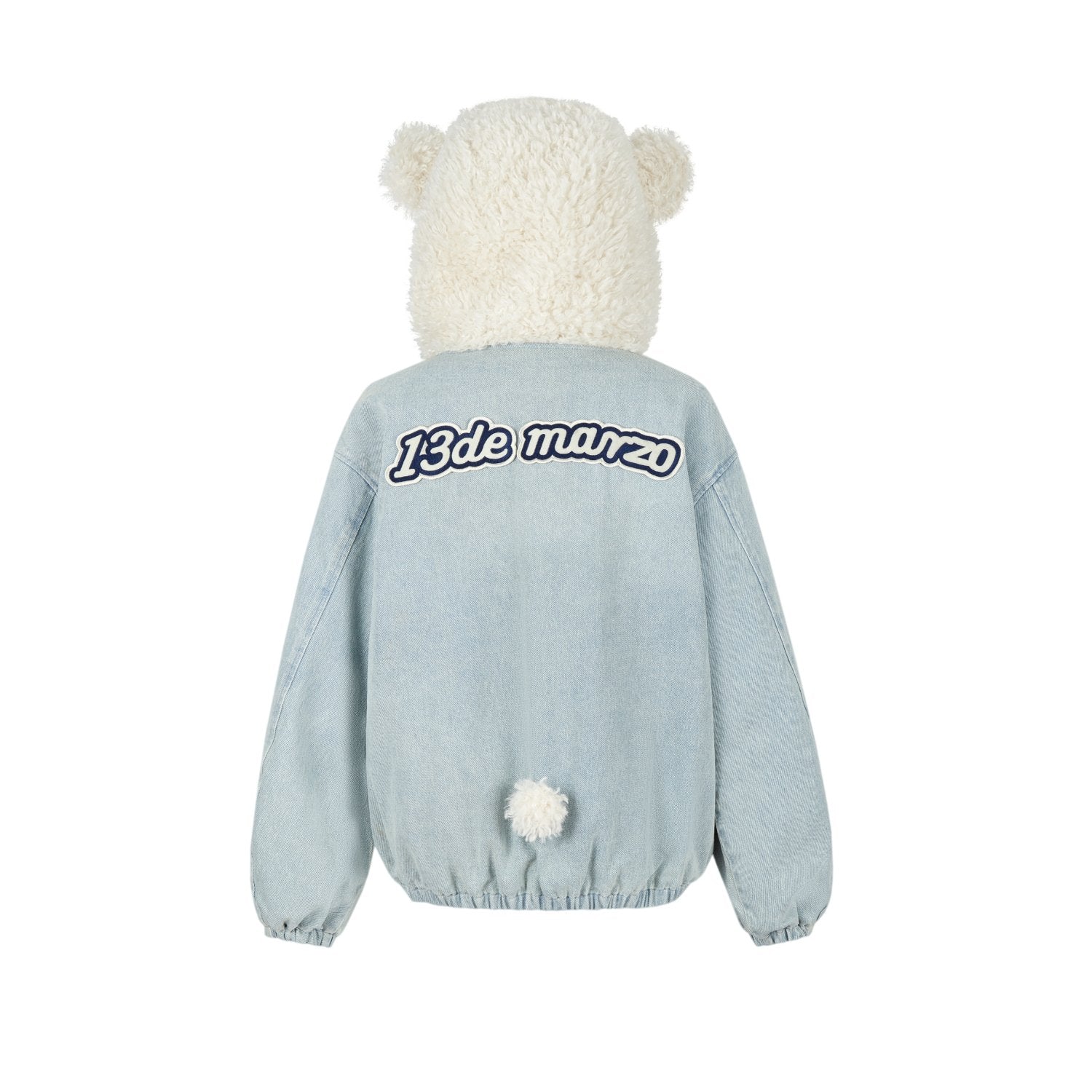 13DE MARZO Bear Set Padded Hoodie In Blue | MADAX