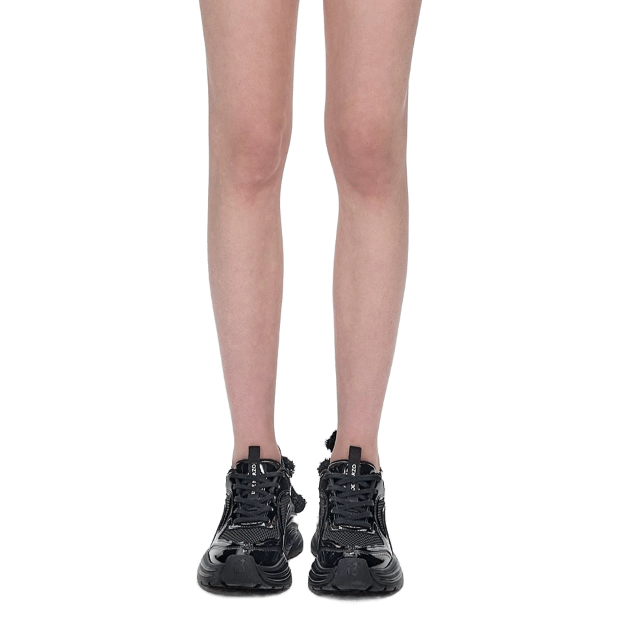 13DE MARZO Bear Thick - soled Daddy Shoes in Black | MADAX