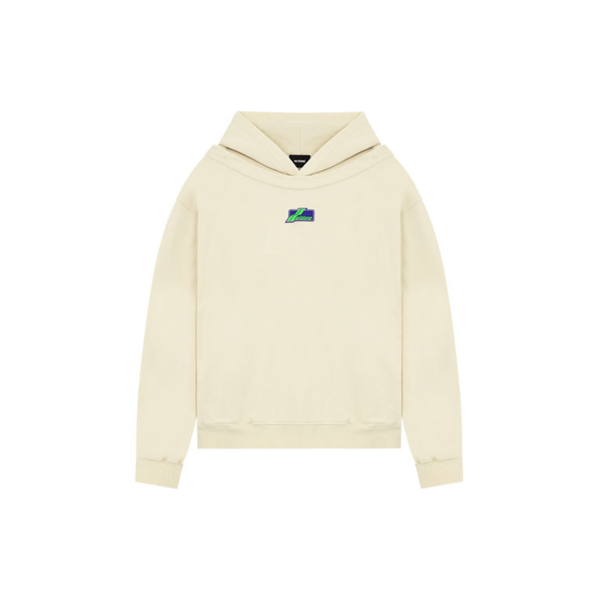 WE11DONE BEIGE BOAT - NECK WASHED HOODIE | MADAX