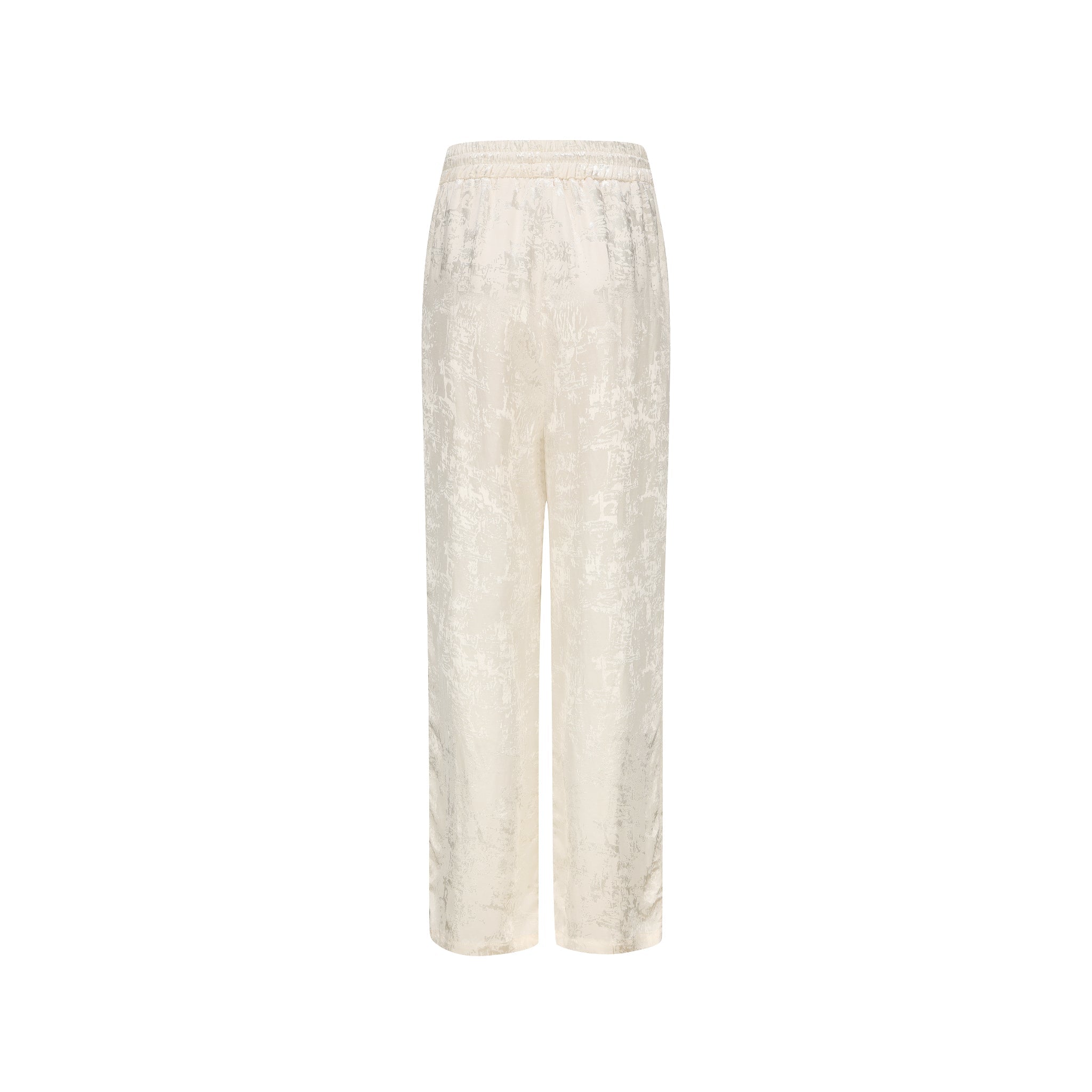 EtheClouds Beige Straight - leg Dark Pattern Trousers | MADA IN CHINA