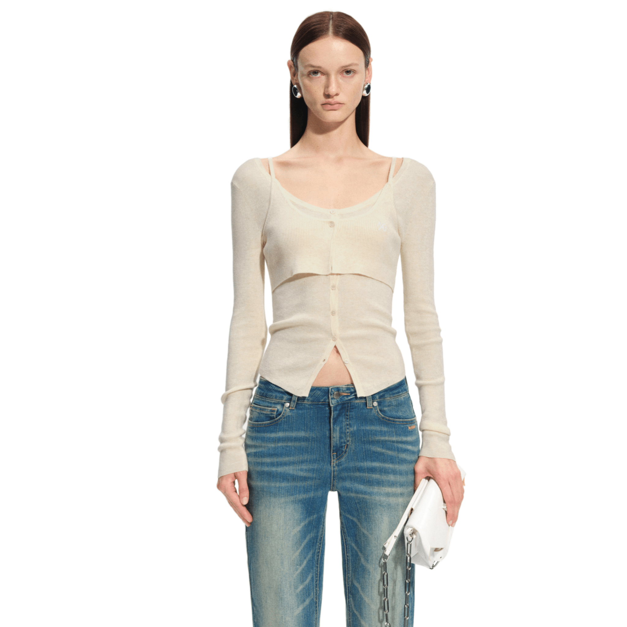 NAWS Bern Knitwear in White | MADAX