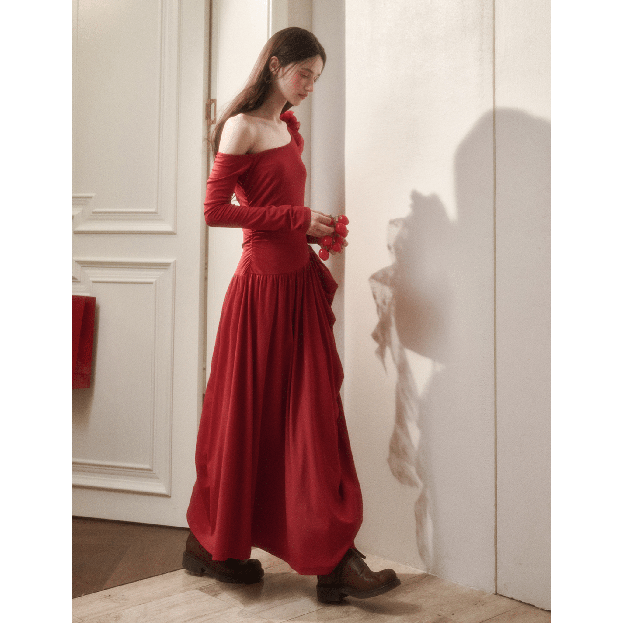 Group of Universe "Berry Pulp" Dress in Red | MADAX