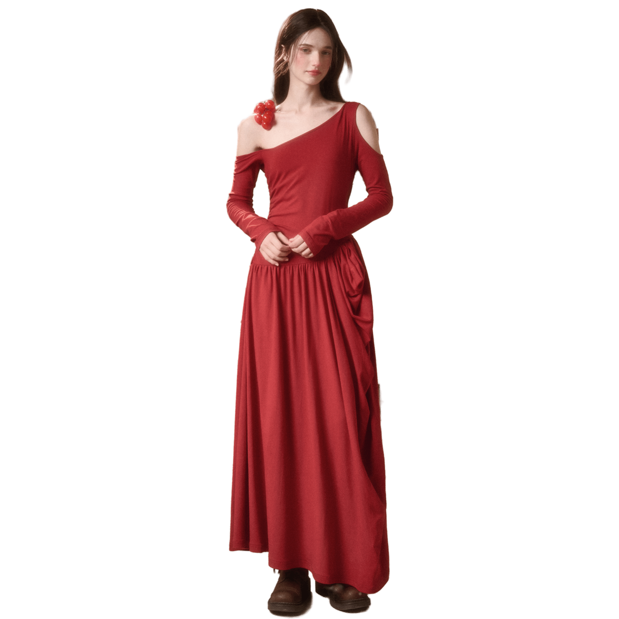 Group of Universe "Berry Pulp" Dress in Red | MADAX