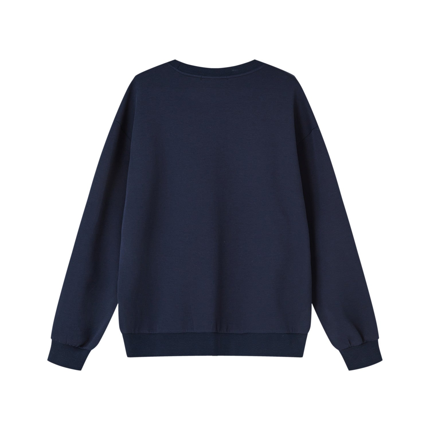 SOMESOWE Big Pear Round Neck Sweatshirt In Navy Blue | MADAX