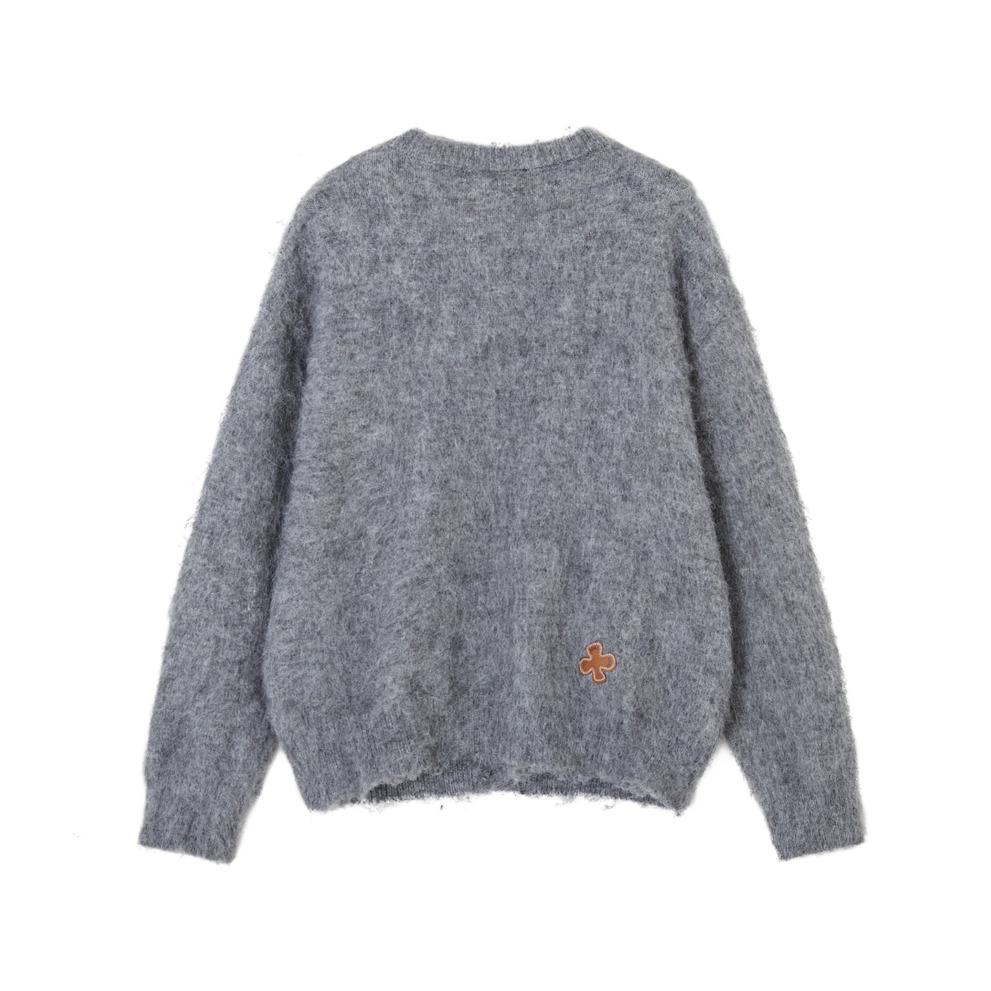 SOMESOWE Birds and Butterflies Cardigan Sweater In Gray | MADAX