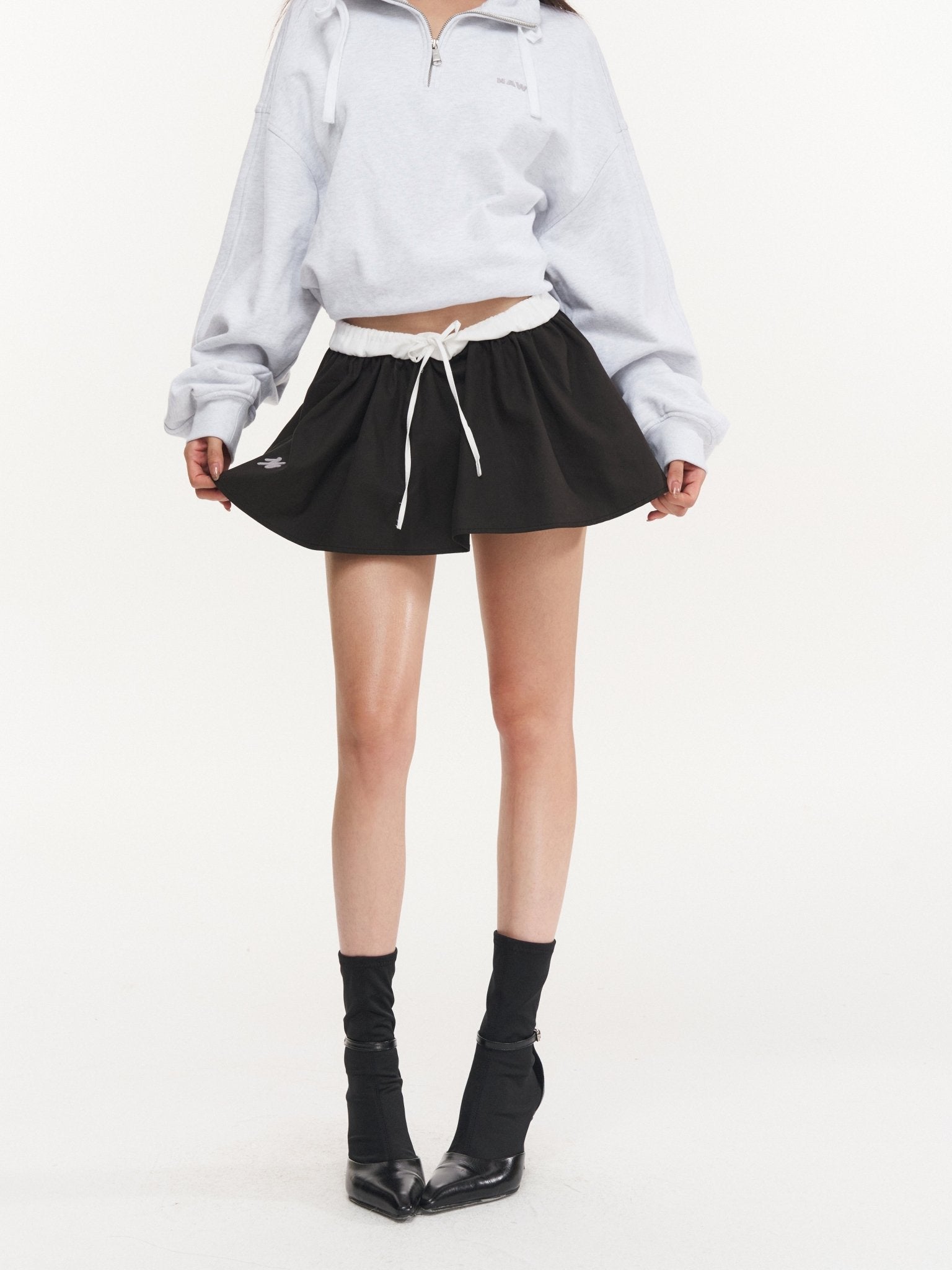 NAWS Black Air Bud Skirt - pants | MADAX