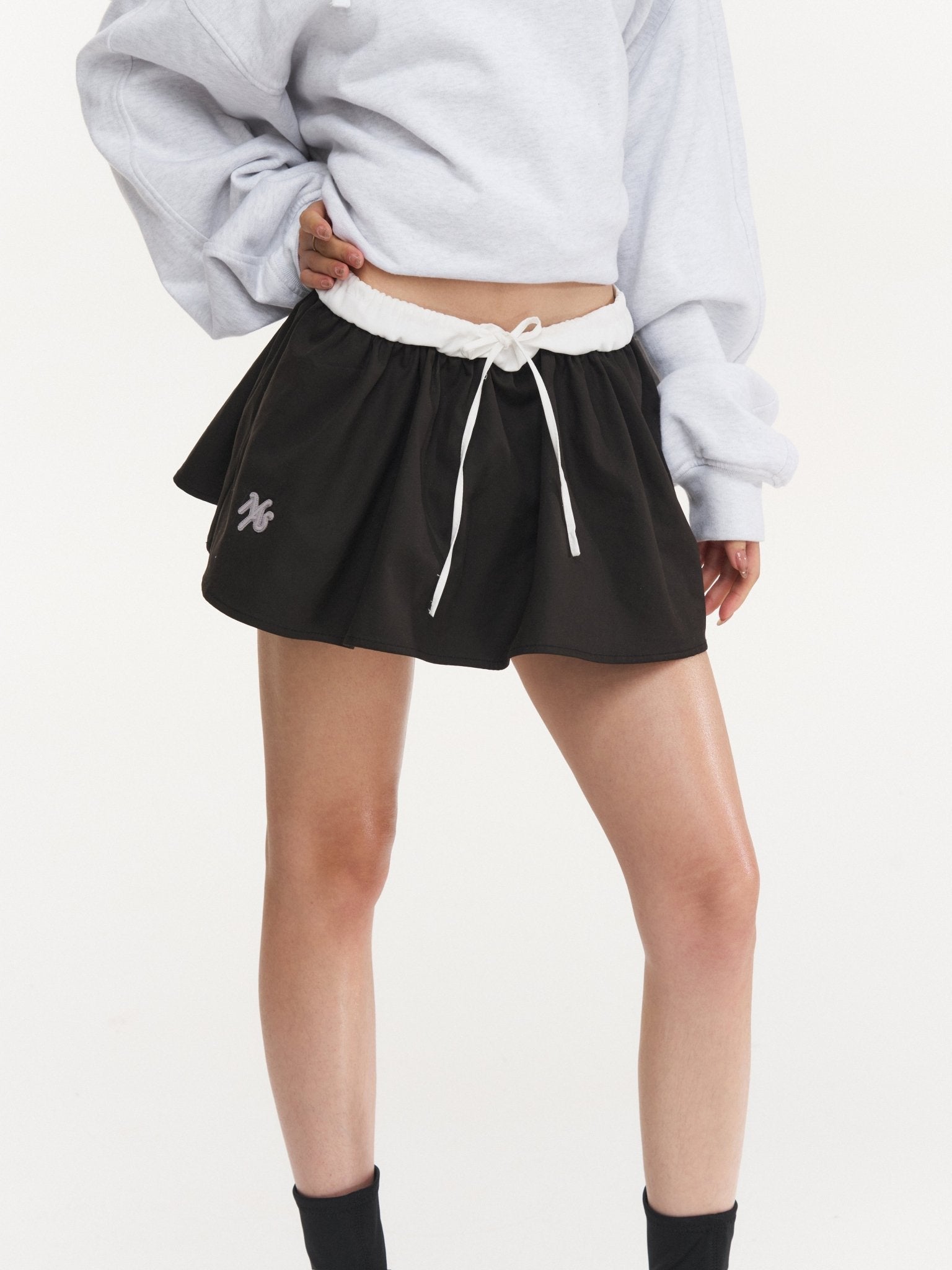 NAWS Black Air Bud Skirt - pants | MADAX